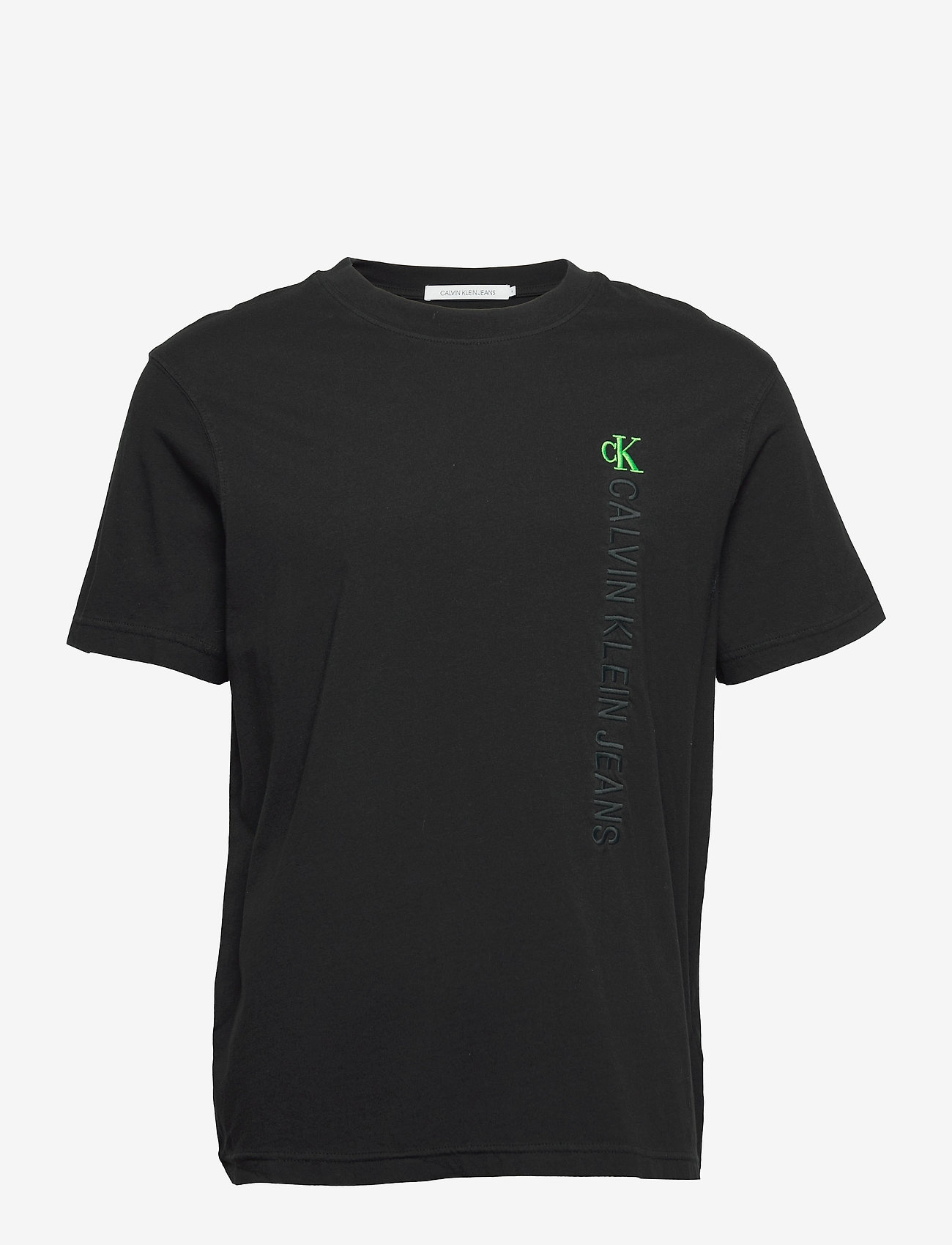 Calvin Klein Jeans - WASHED INSTIT  TEE - ck black - 0