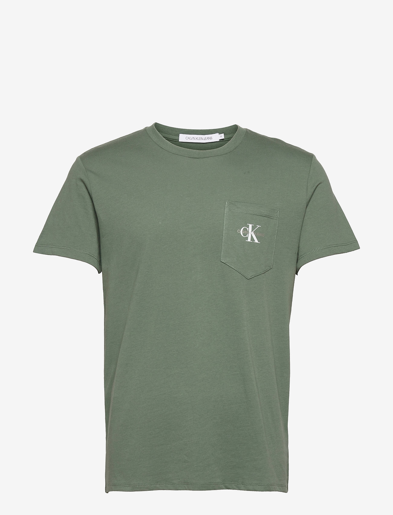 MONOGRAM POCKET TEE - DUCK GREEN