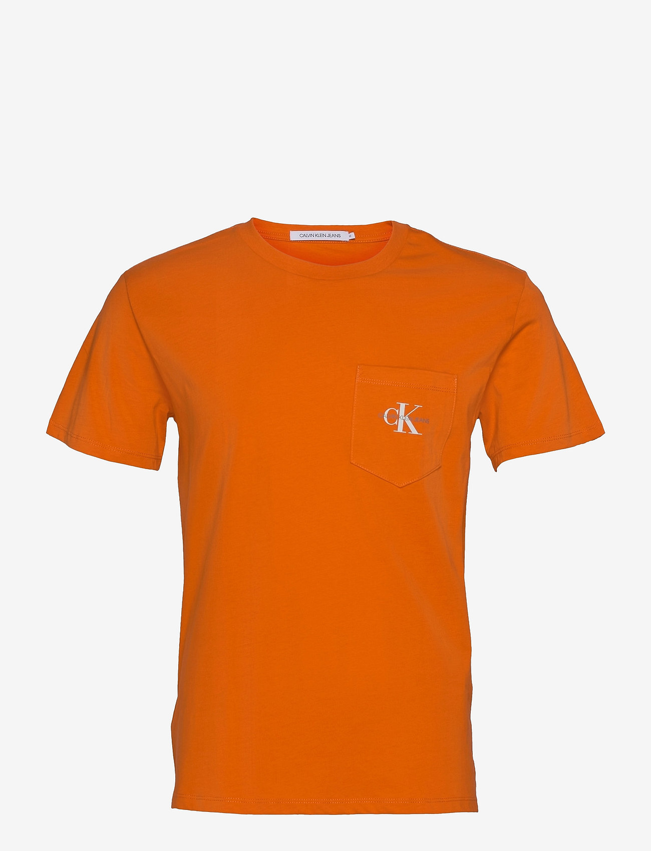 MONOGRAM POCKET TEE - RUSTY ORANGE
