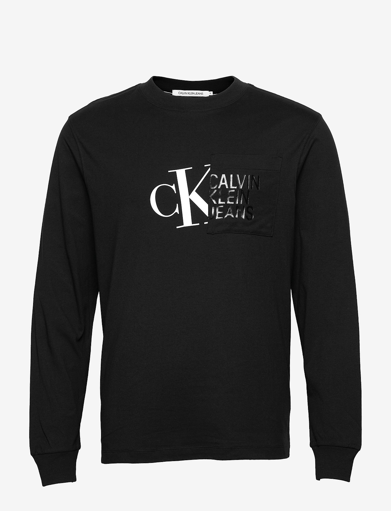 Calvin Klein Jeans - HYBRID POCKET L/S TEE - ck black - 0