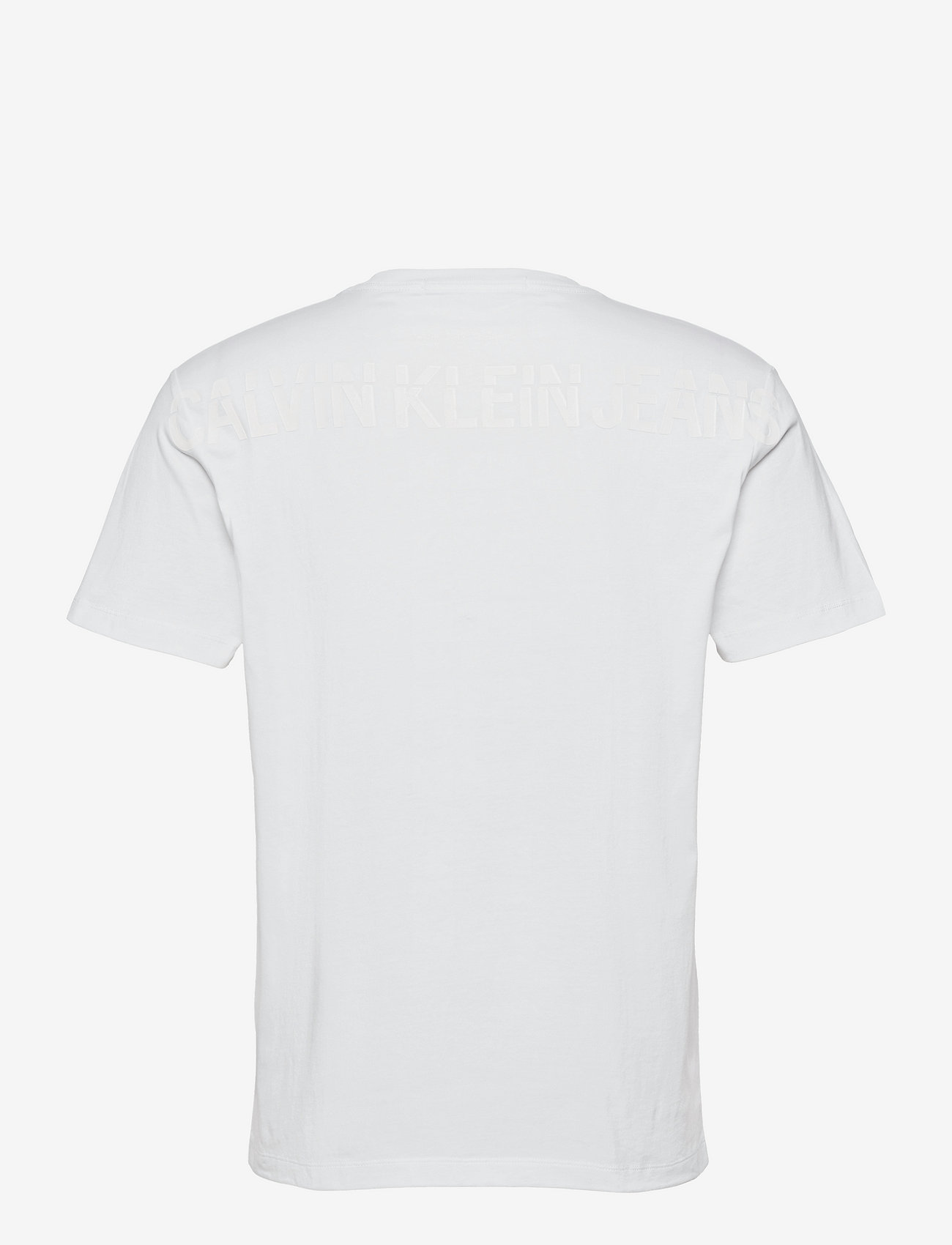 Calvin Klein Jeans - CK SLICED BACK GRAPHIC TEE - bright white - 1