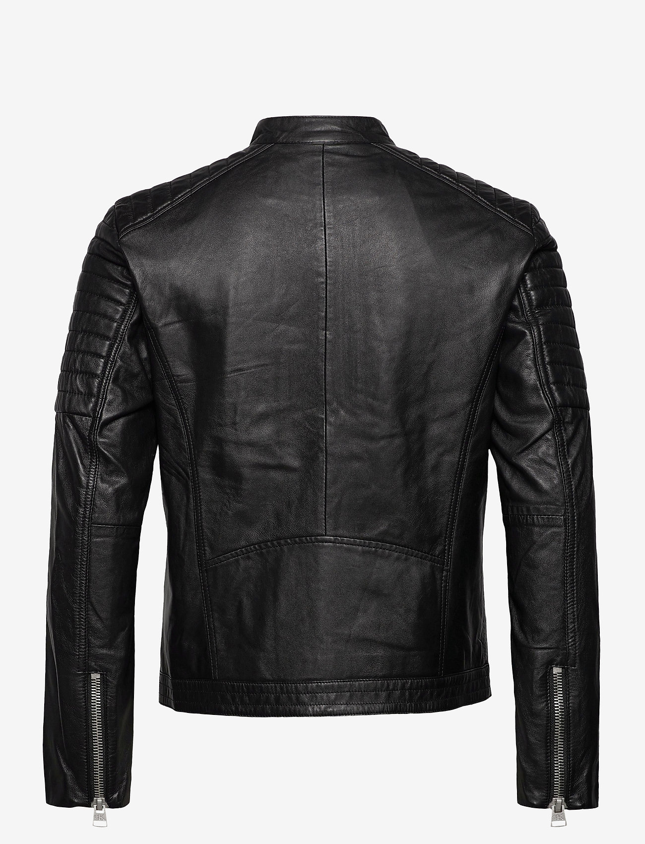 Calvin Klein Jeans - LEATHER MOTO JACKET - ck black - 1