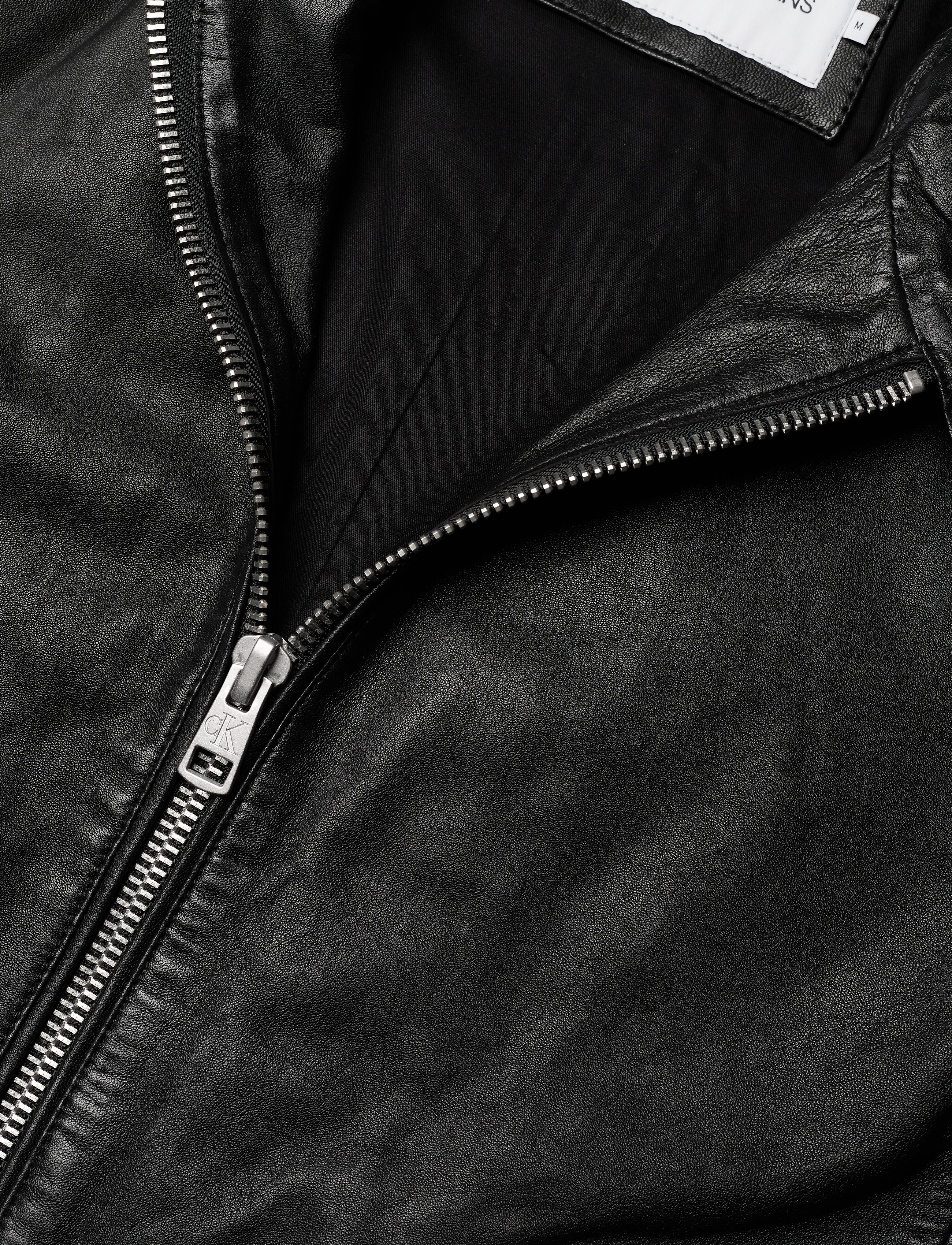 Calvin Klein Jeans - LEATHER MOTO JACKET - ck black - 2