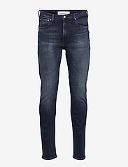 Calvin Klein Jeans - SLIM TAPER - džinsa bikses ar tievām starām - denim dark - 0