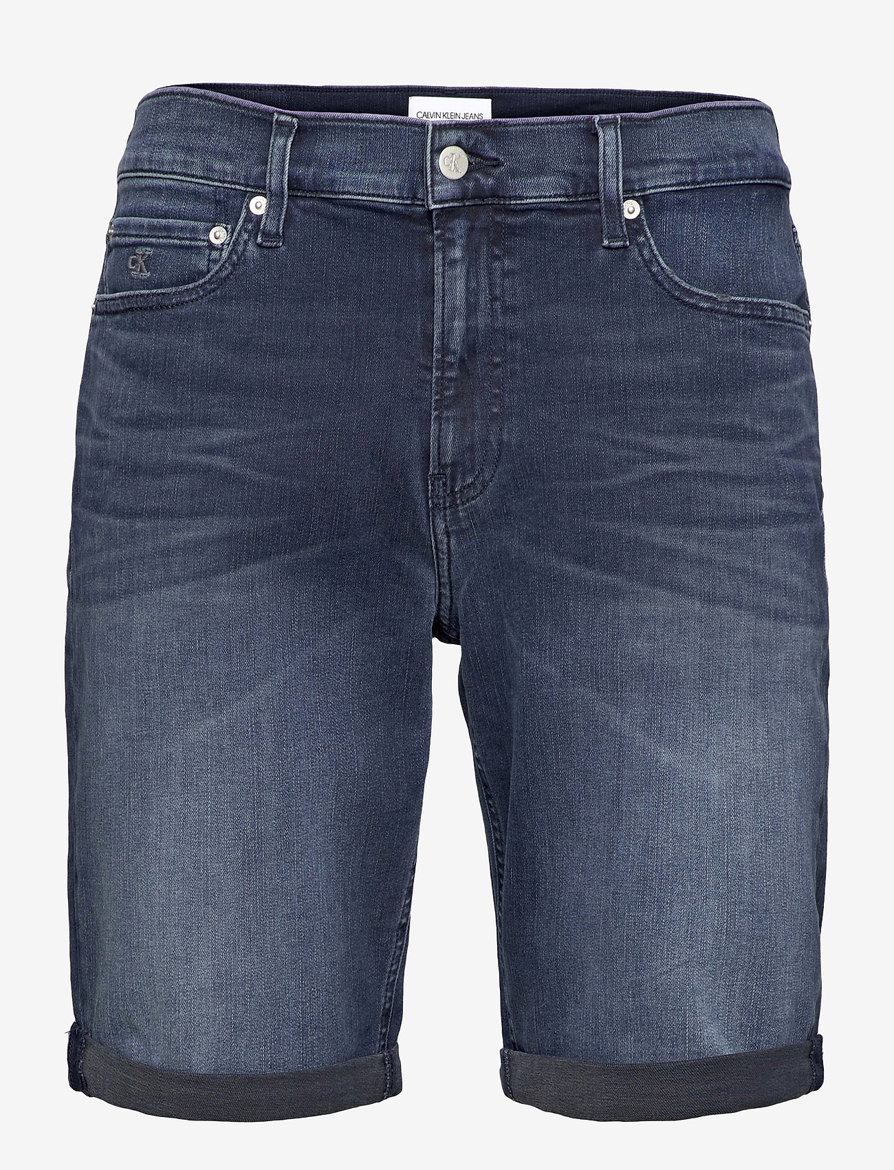 Calvin Klein Jeans - SLIM SHORT - denim dark - 0