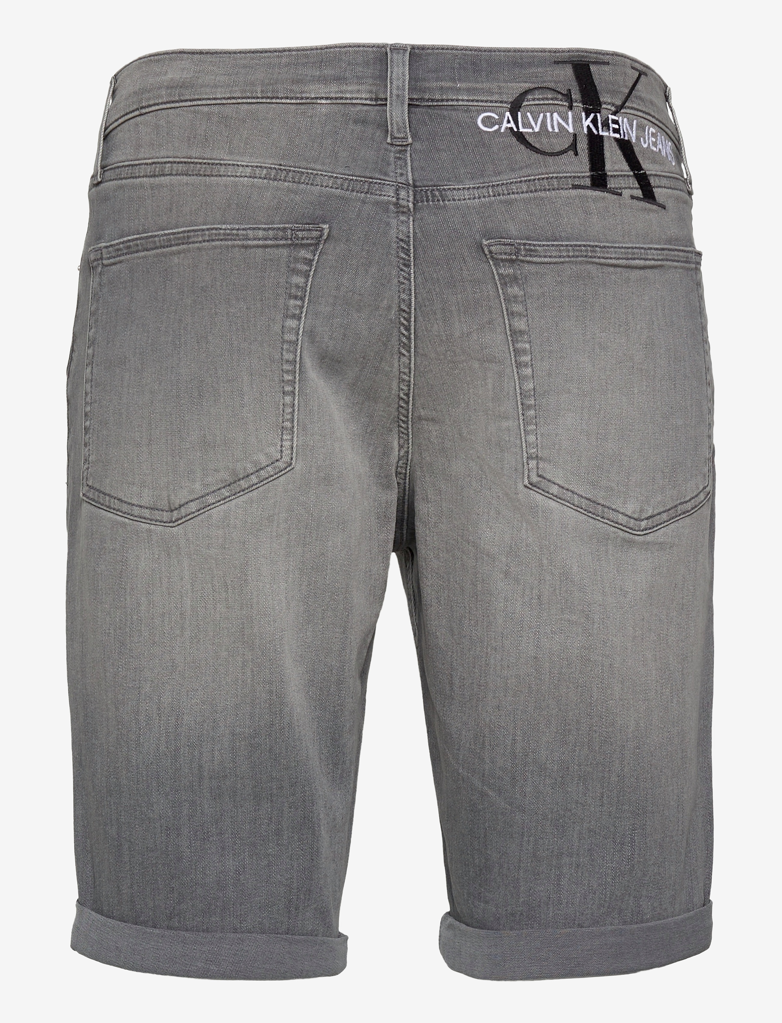 Calvin Klein Jeans - SLIM SHORT - denim grey - 1