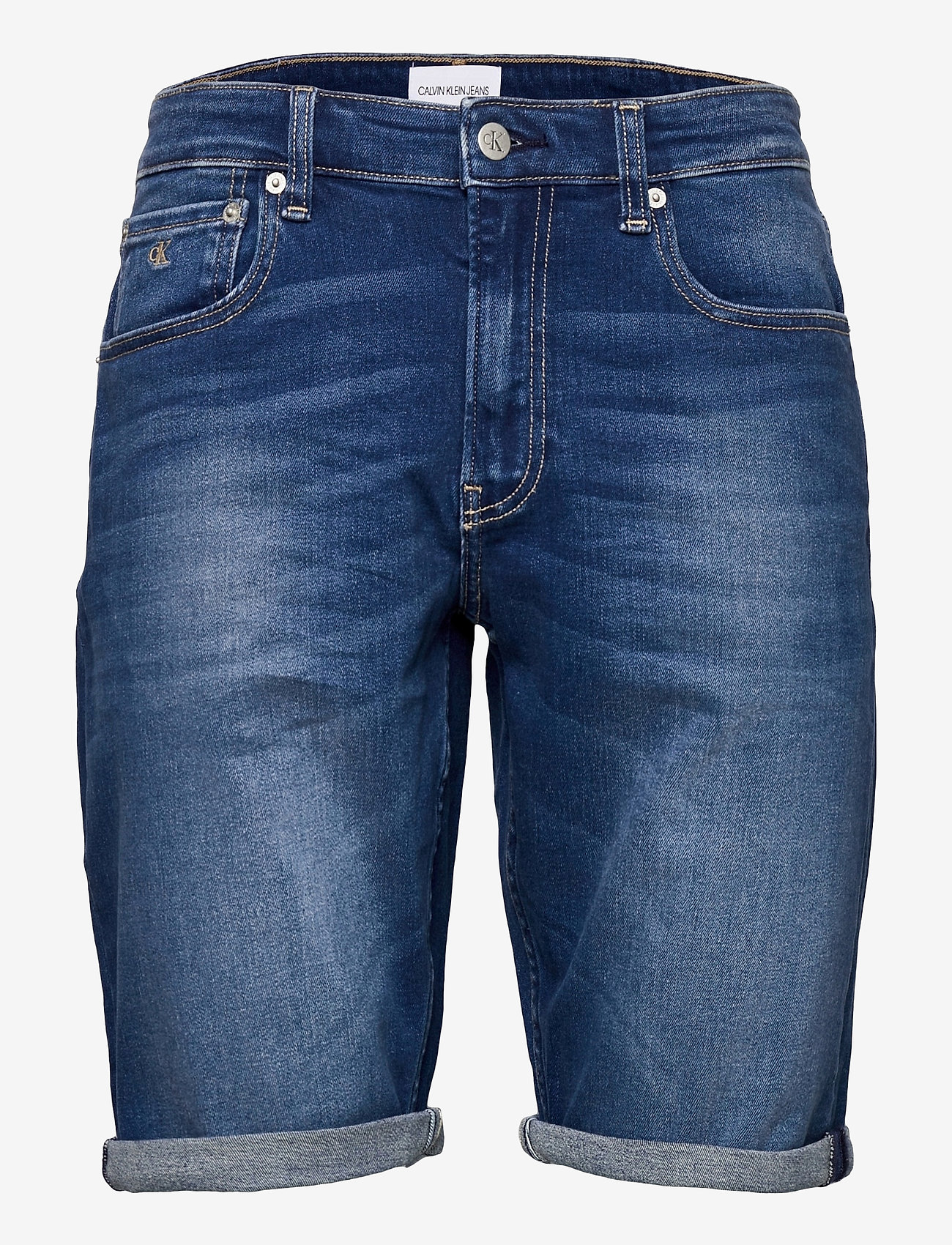 Calvin Klein Jeans - REGULAR SHORT - denim dark - 0