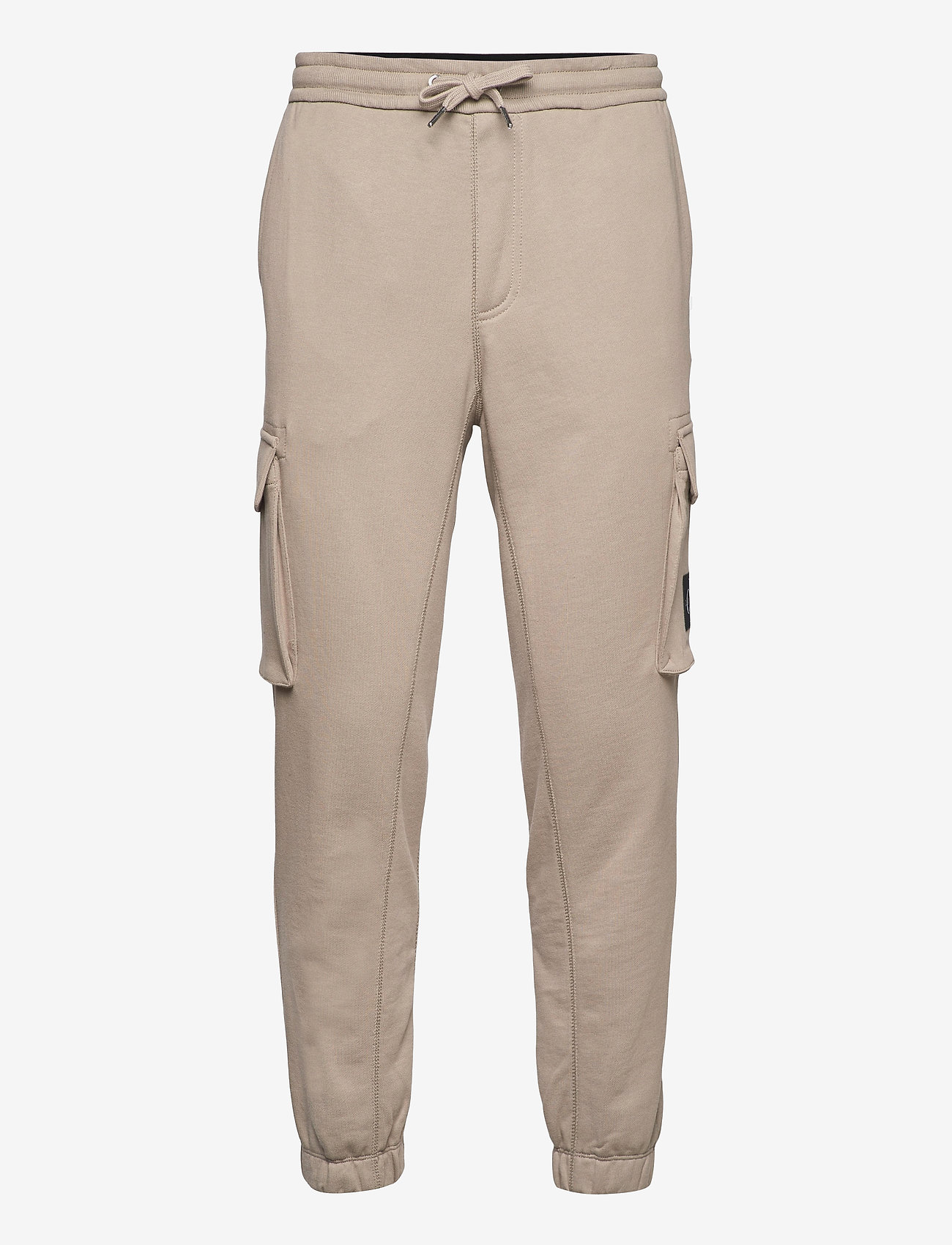 Calvin Klein Jeans - CARGO BADGE FLEECE PANT - elephant skin - 0