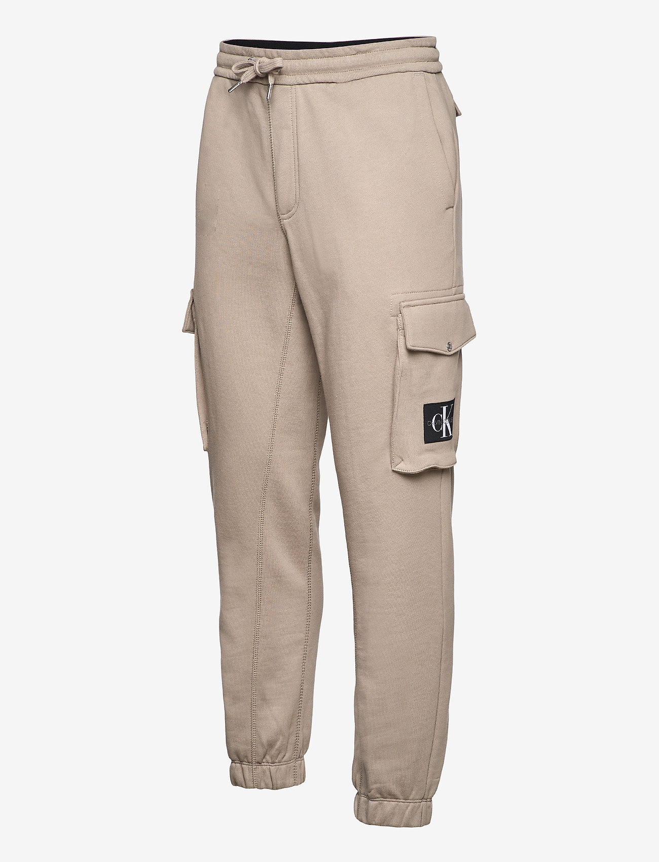 Calvin Klein Jeans - CARGO BADGE FLEECE PANT - elephant skin - 2