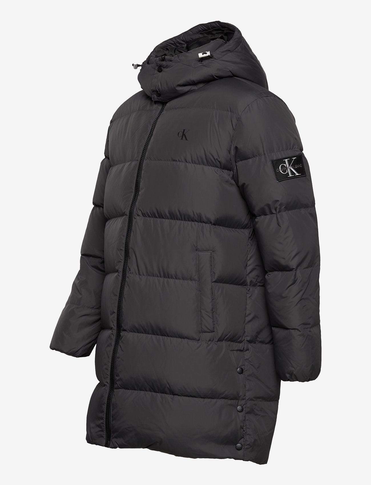 Calvin Klein Jeans - ESS LONG HOODED DOWN JACKET - gray pinstripe - 2