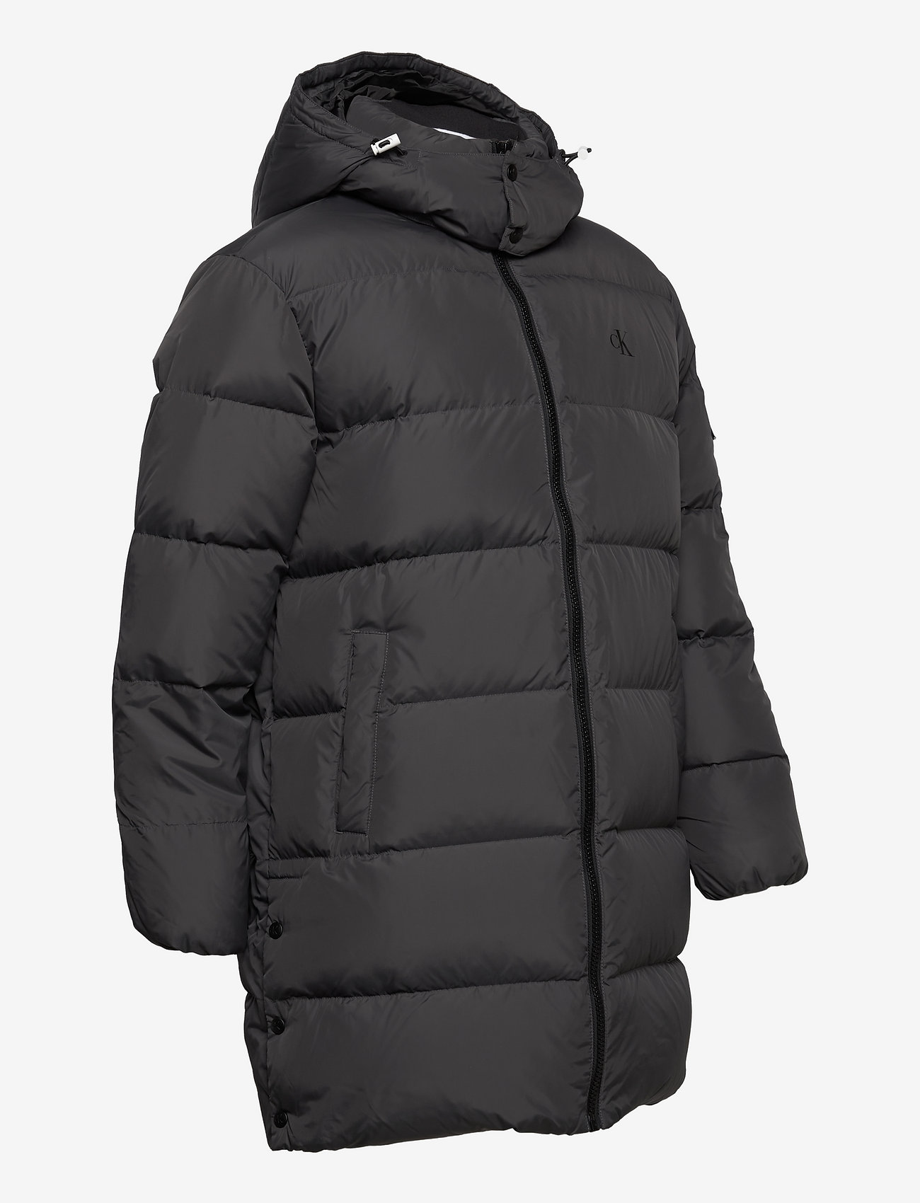 Calvin Klein Jeans - ESS LONG HOODED DOWN JACKET - gray pinstripe - 3