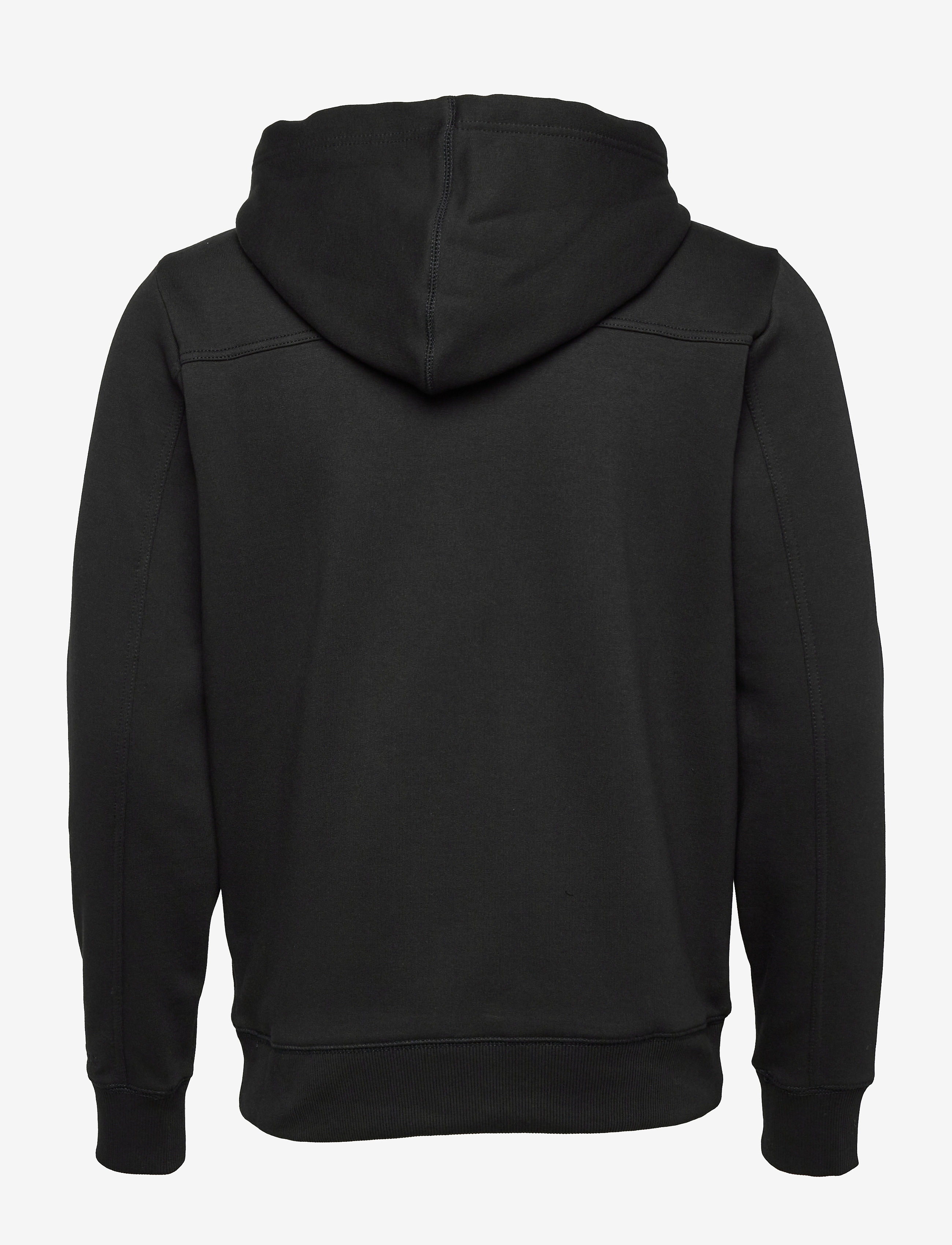 Calvin Klein Jeans - ARCHIVAL MONOGRAM FLOCK HOODIE - ck black/salsa - 1