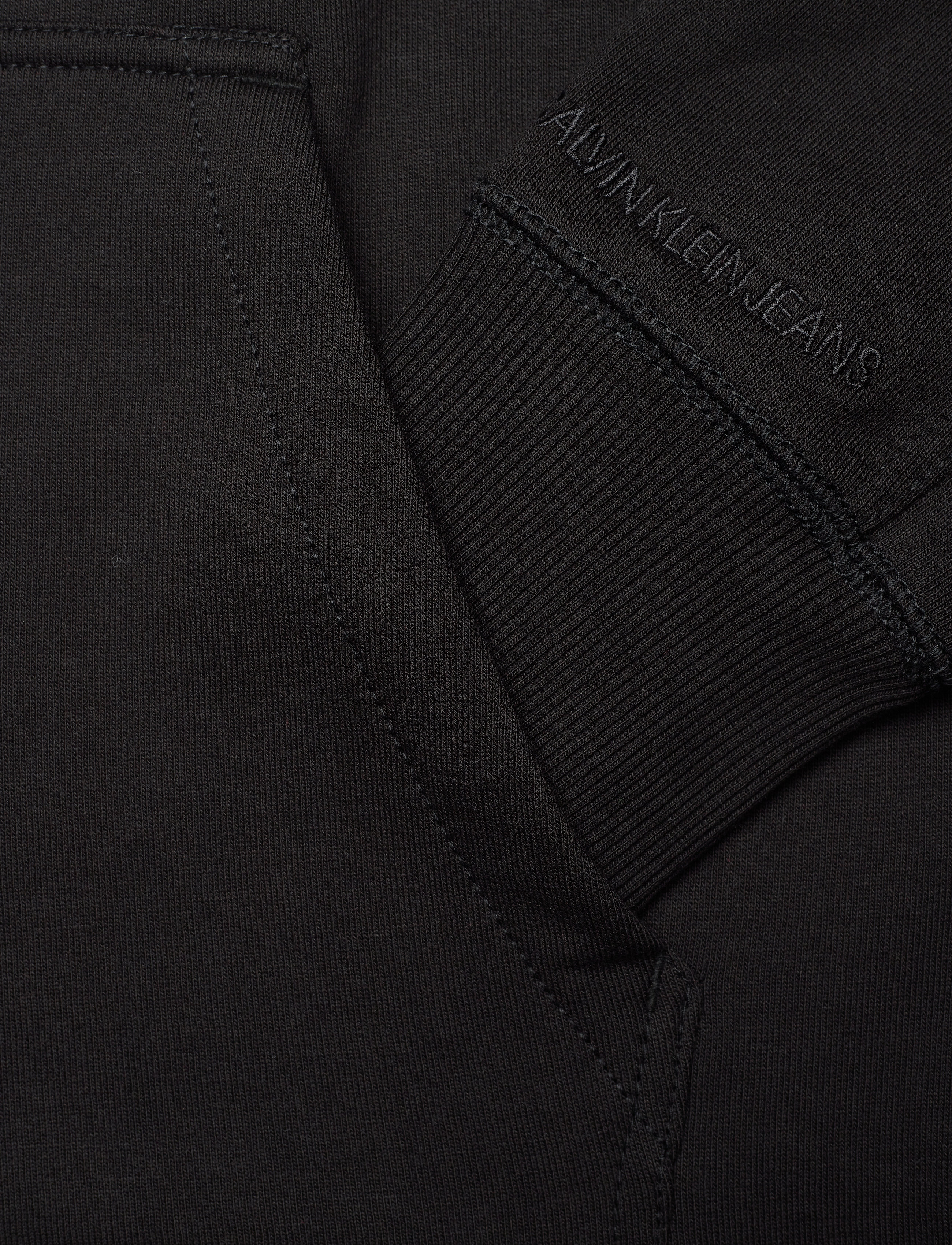 Calvin Klein Jeans - ARCHIVAL MONOGRAM FLOCK HOODIE - ck black/salsa - 3