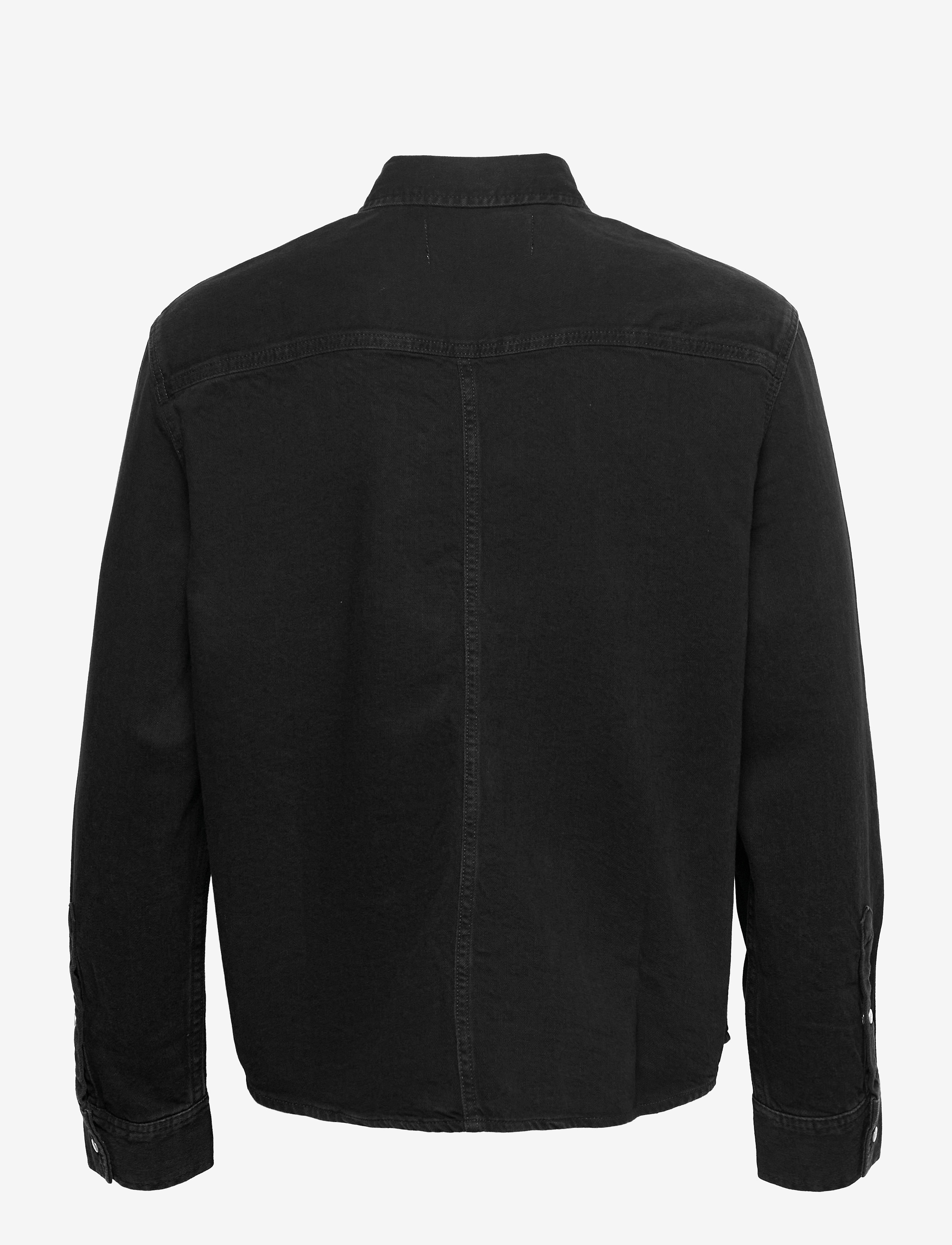 Calvin Klein Jeans - LINEAR DENIM SHIRT - denim black - 1
