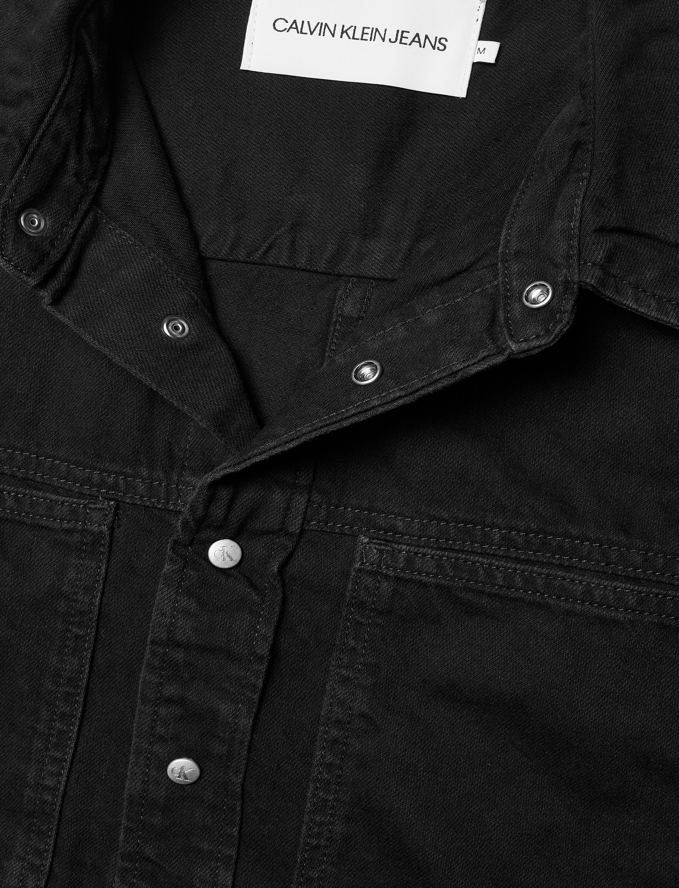 Calvin Klein Jeans - LINEAR DENIM SHIRT - denim black - 3