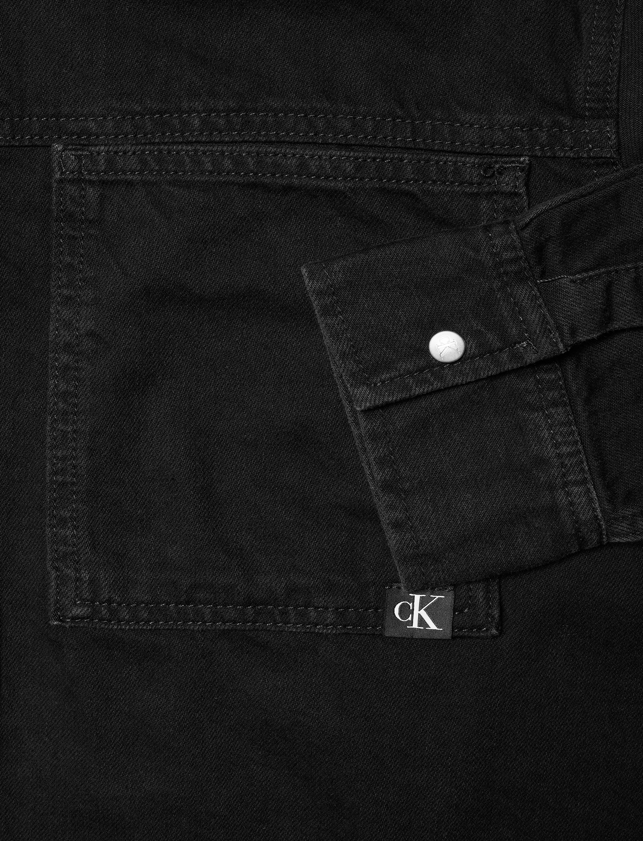 Calvin Klein Jeans - LINEAR DENIM SHIRT - denim black - 4