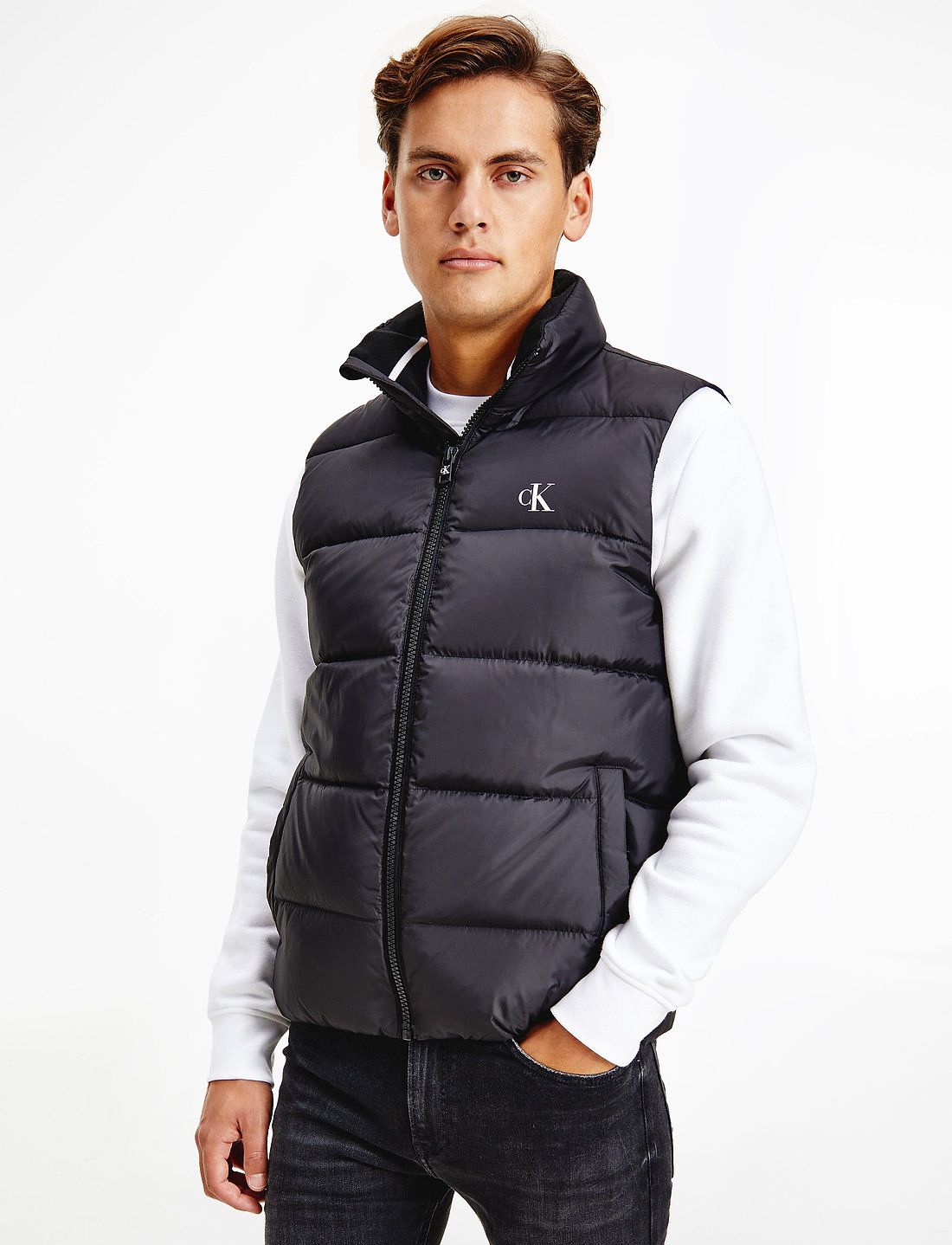 Calvin klein vest jacket hotsell