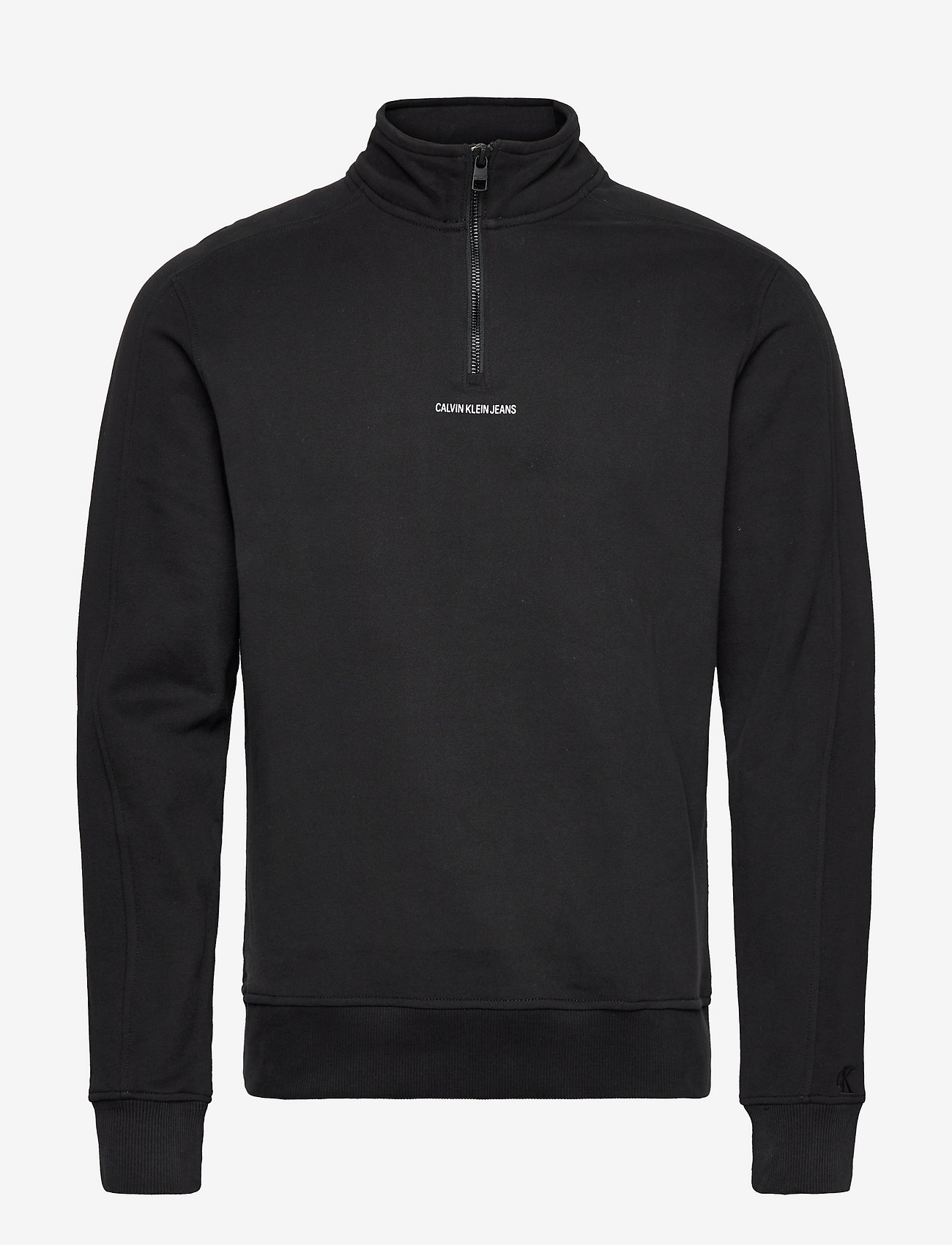Calvin Klein Jeans - MICRO BRANDING HALF ZIP MOCK - ck black - 0