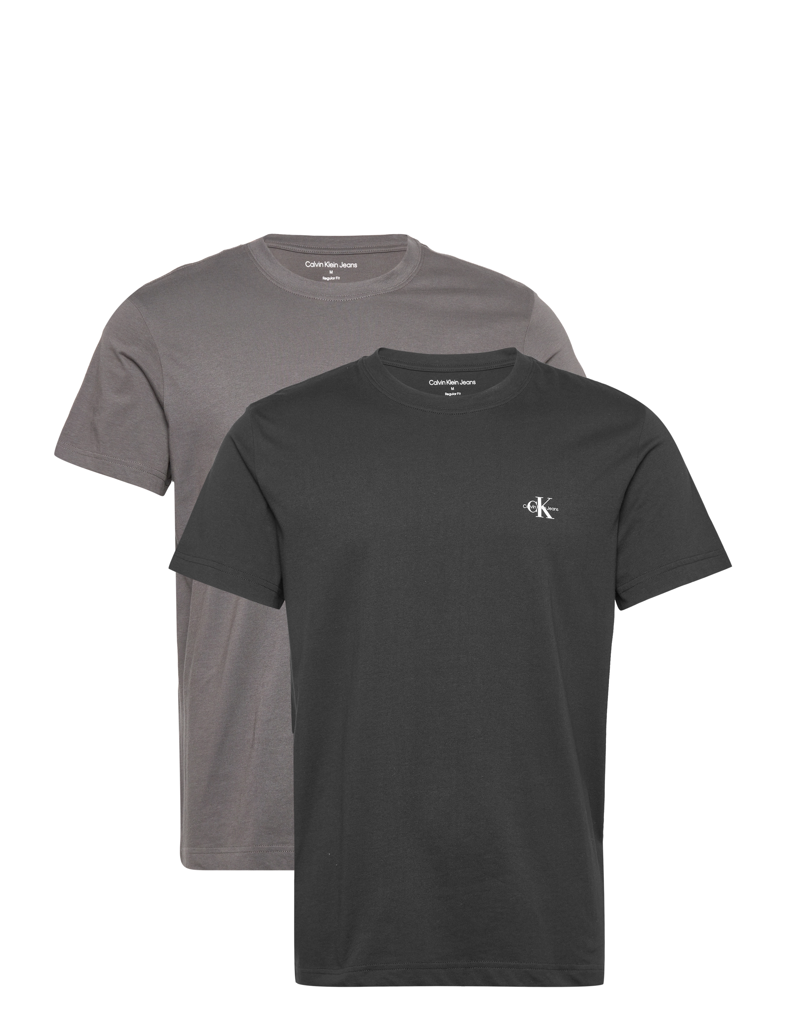 2 PACK MONOLOGO T-SHIRT - CK BLACK/ INDUSTRIAL GREY