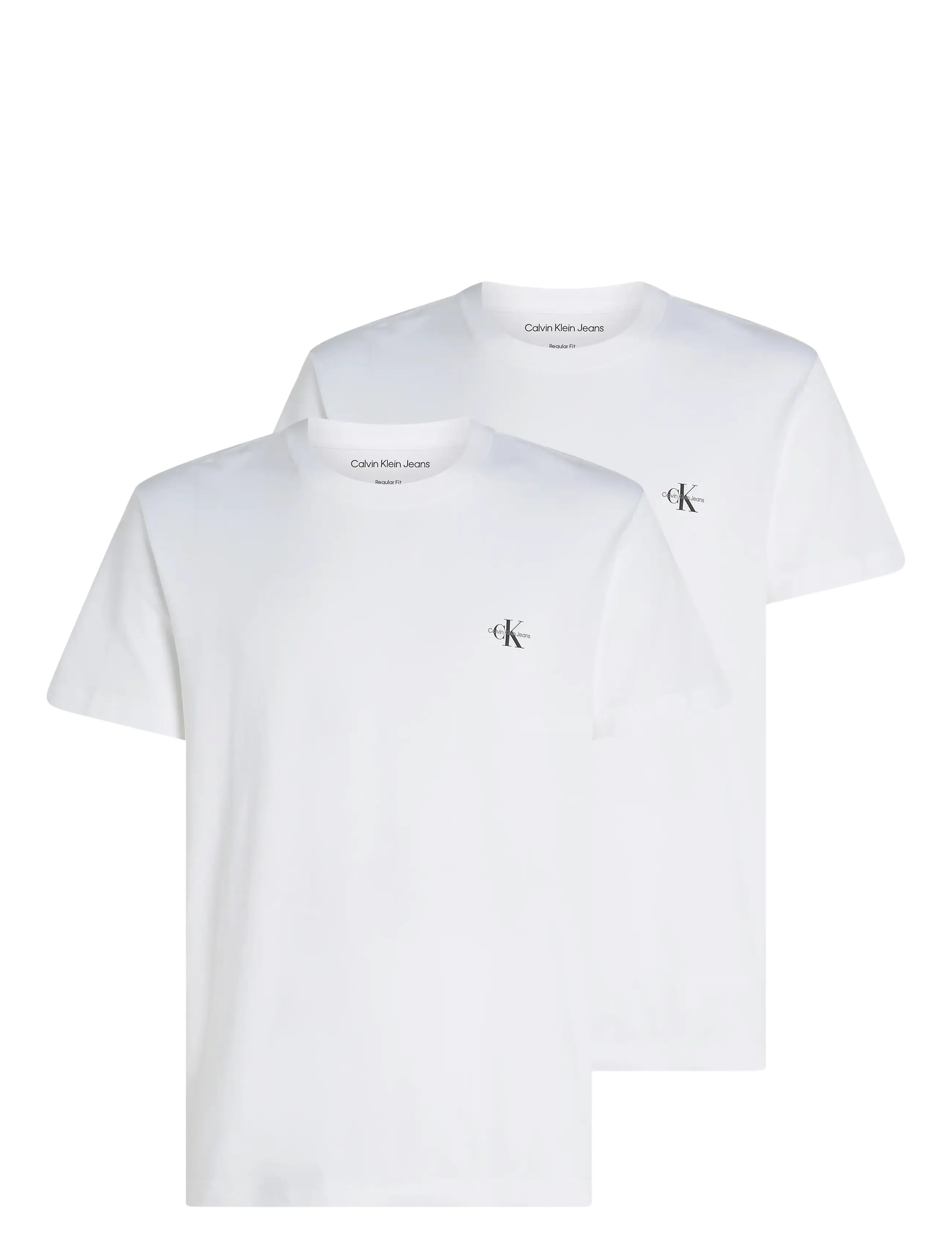 Calvin Klein Jeans - 2 PACK MONOLOGO T-SHIRT - lot de plusieurs t-shirts - bright white/bright white - 1