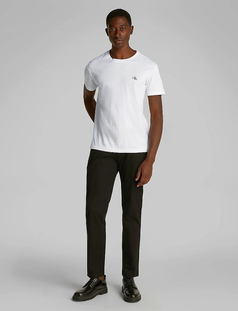 Calvin Klein Jeans - 2 PACK MONOLOGO T-SHIRT - lot de plusieurs t-shirts - bright white/bright white - 4