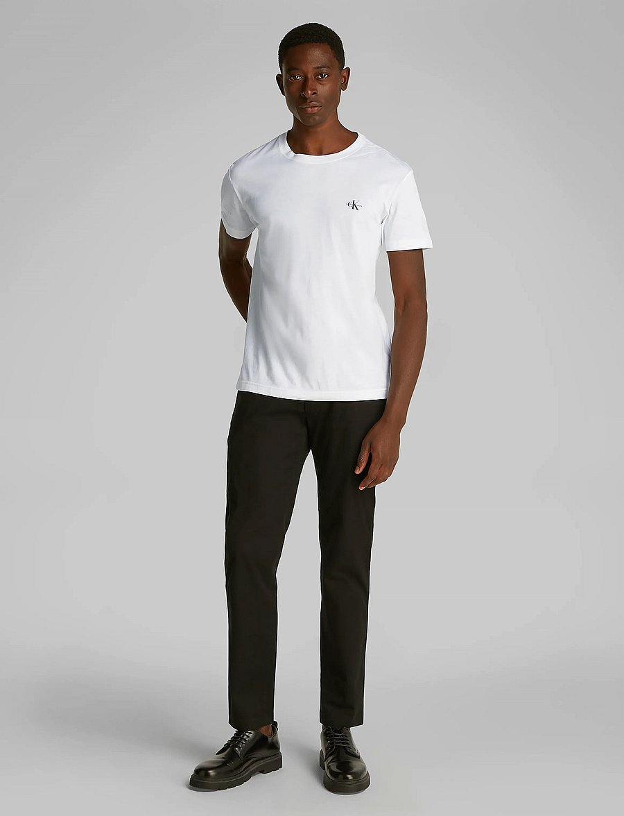 Calvin Klein Jeans - 2 PACK MONOLOGO T-SHIRT - lot de plusieurs t-shirts - bright white/bright white - 4