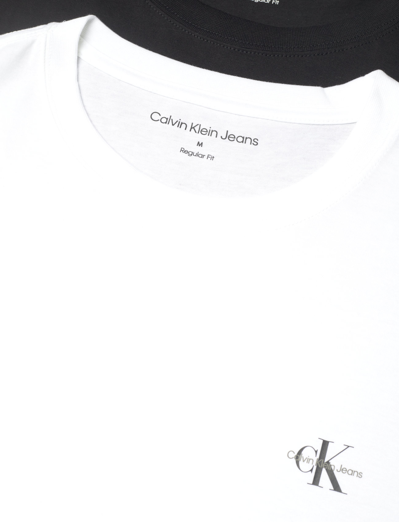 Calvin Klein Jeans - 2 PACK MONOLOGO T-SHIRT - tavalised t-särgid - bright white/ck black - 1