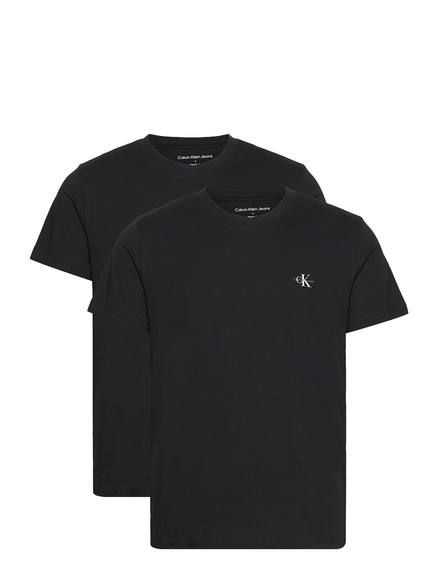 Calvin Klein Jeans - 2 PACK MONOLOGO T-SHIRT - t-paidat monipakkauksessa - ck black / ck black - 1
