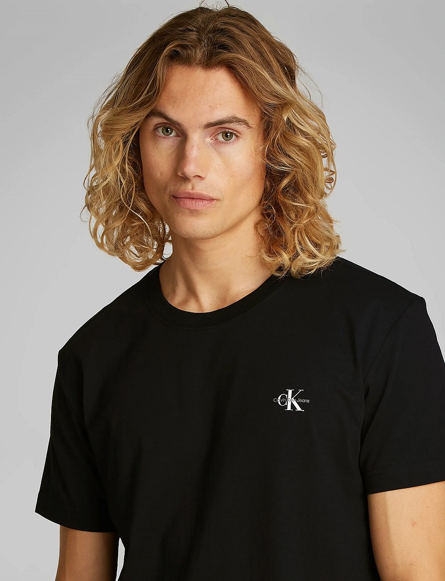 Calvin Klein Jeans - 2 PACK MONOLOGO T-SHIRT - t-paidat monipakkauksessa - ck black / ck black - 4