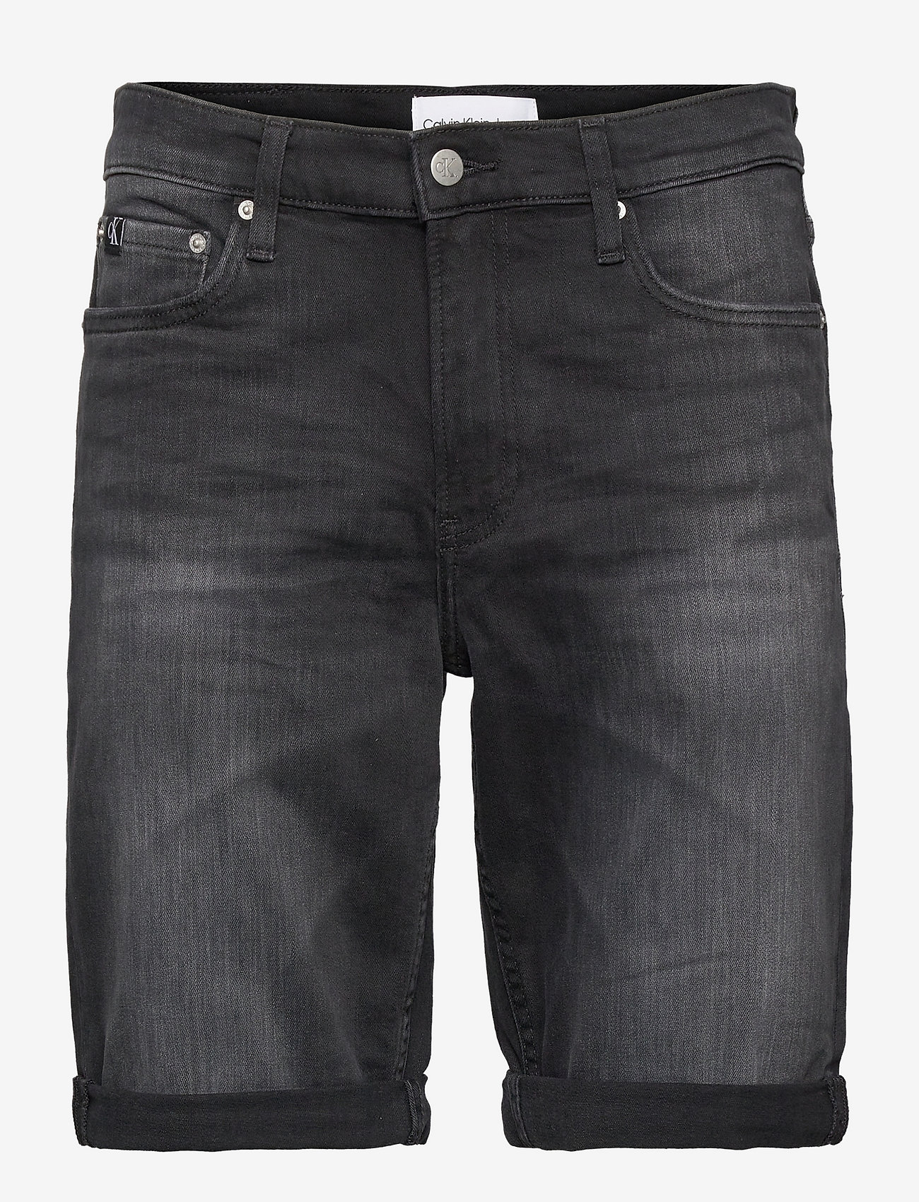 Calvin Klein Jeans - SLIM SHORT - denim black - 0