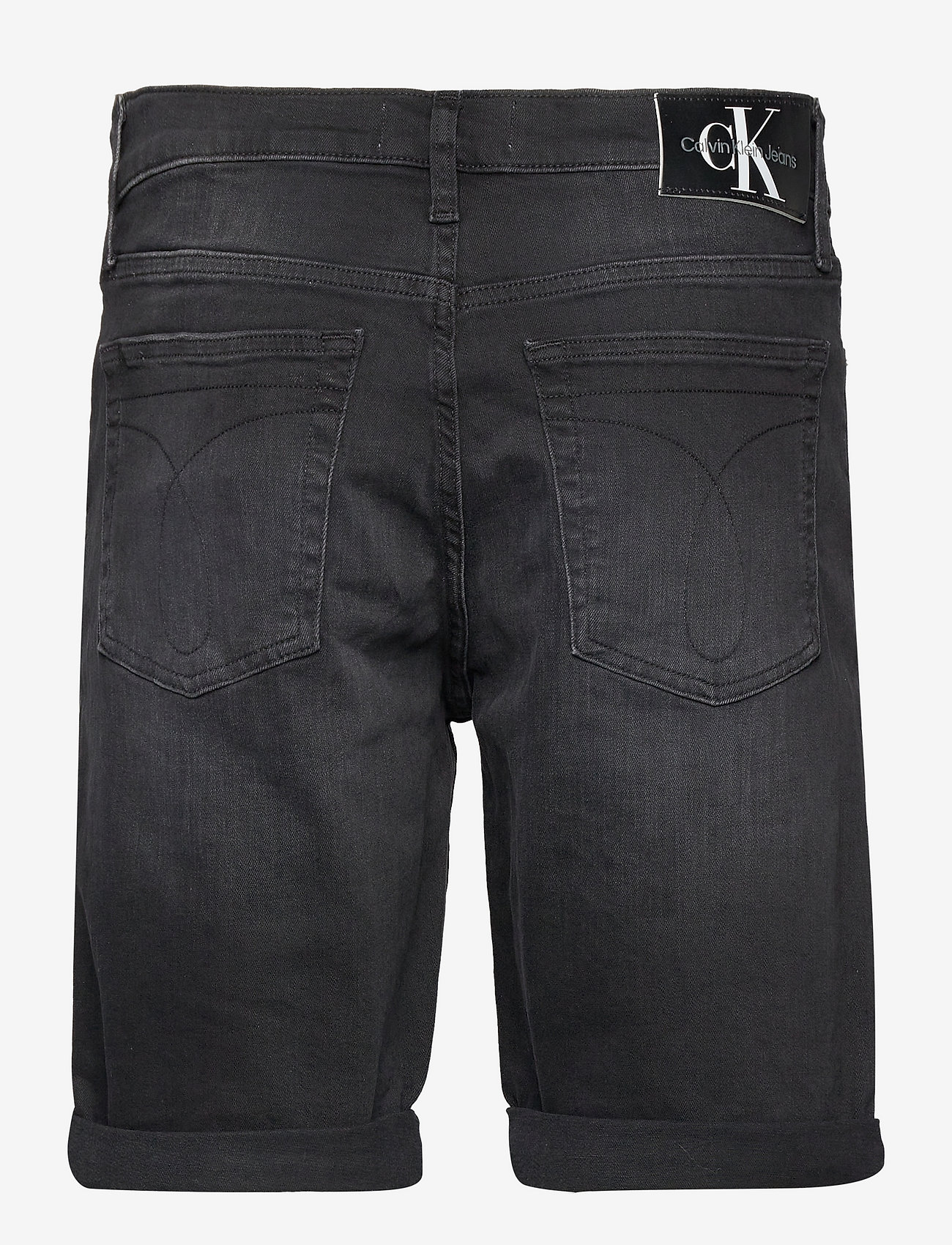 Calvin Klein Jeans - SLIM SHORT - denim black - 1