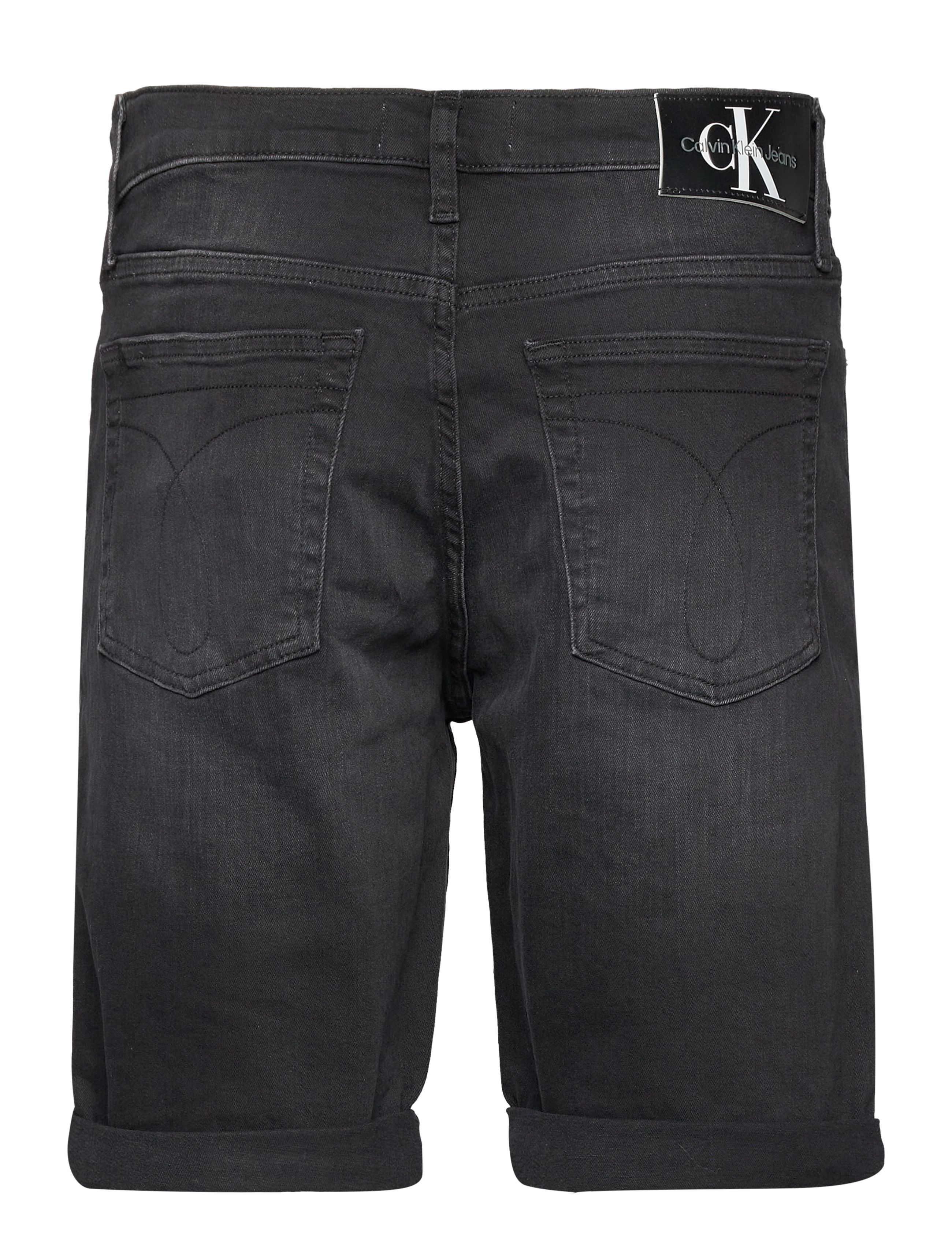 Calvin Klein Jeans - SLIM SHORT - denim black - 1