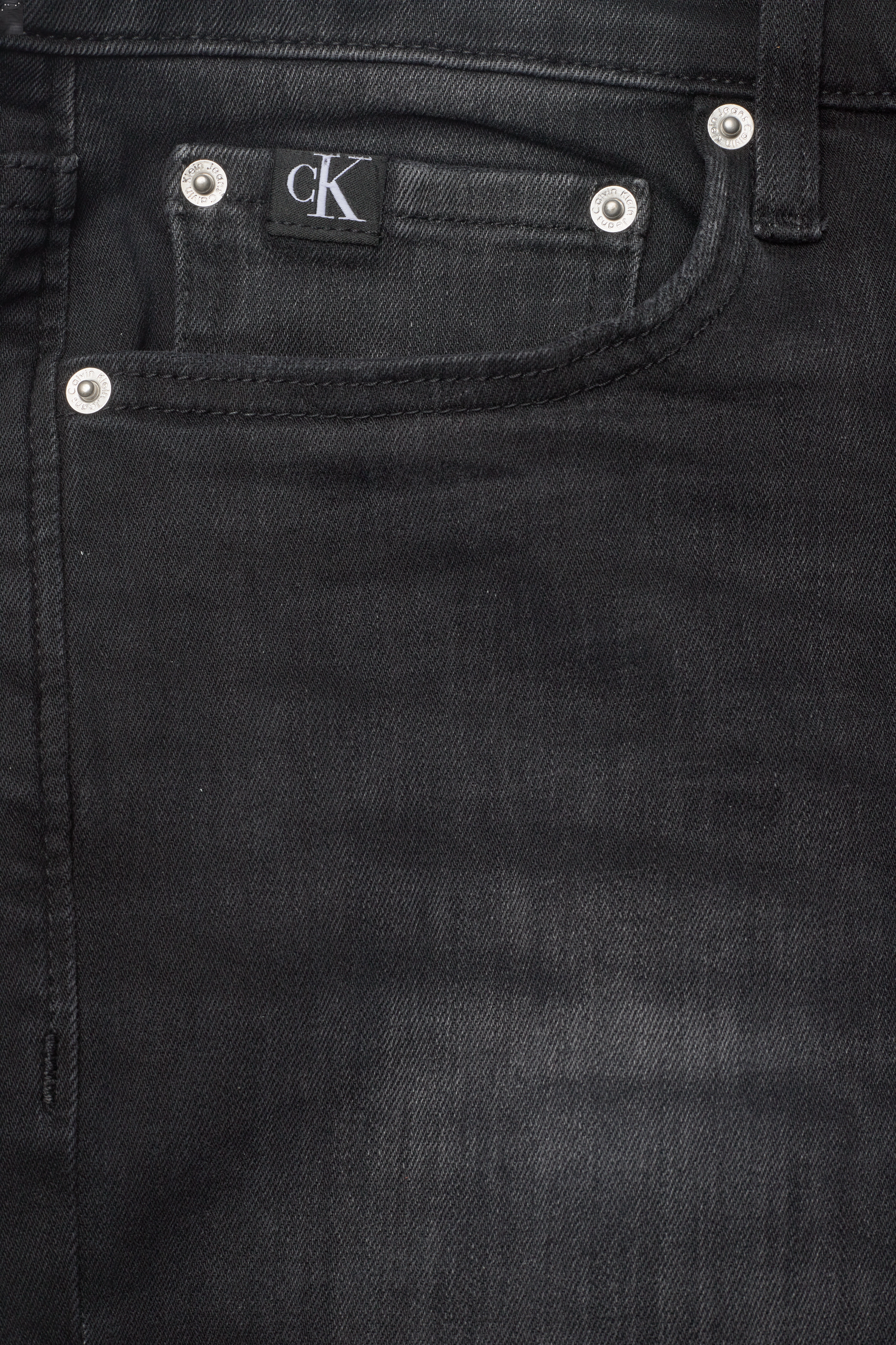 Calvin Klein Jeans - SLIM SHORT - denim black - 2