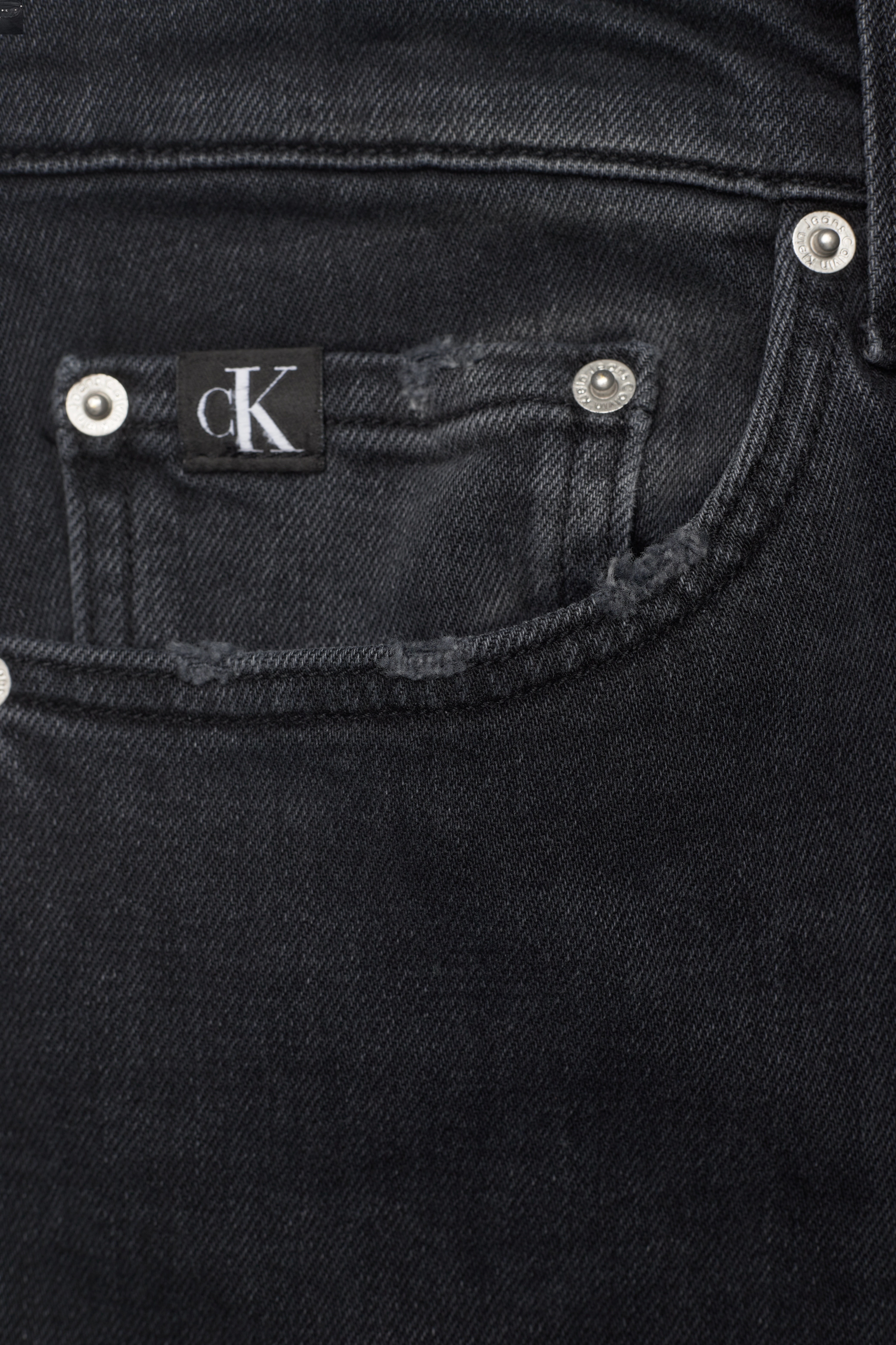 Calvin Klein Jeans - REGULAR TAPER - denim black - 2