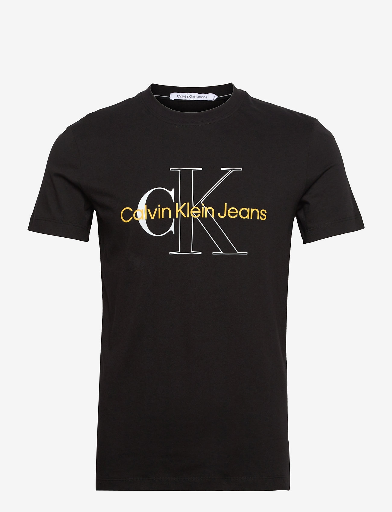 Calvin Klein Jeans - TWO TONE MONOGRAM TEE - ck black - 0