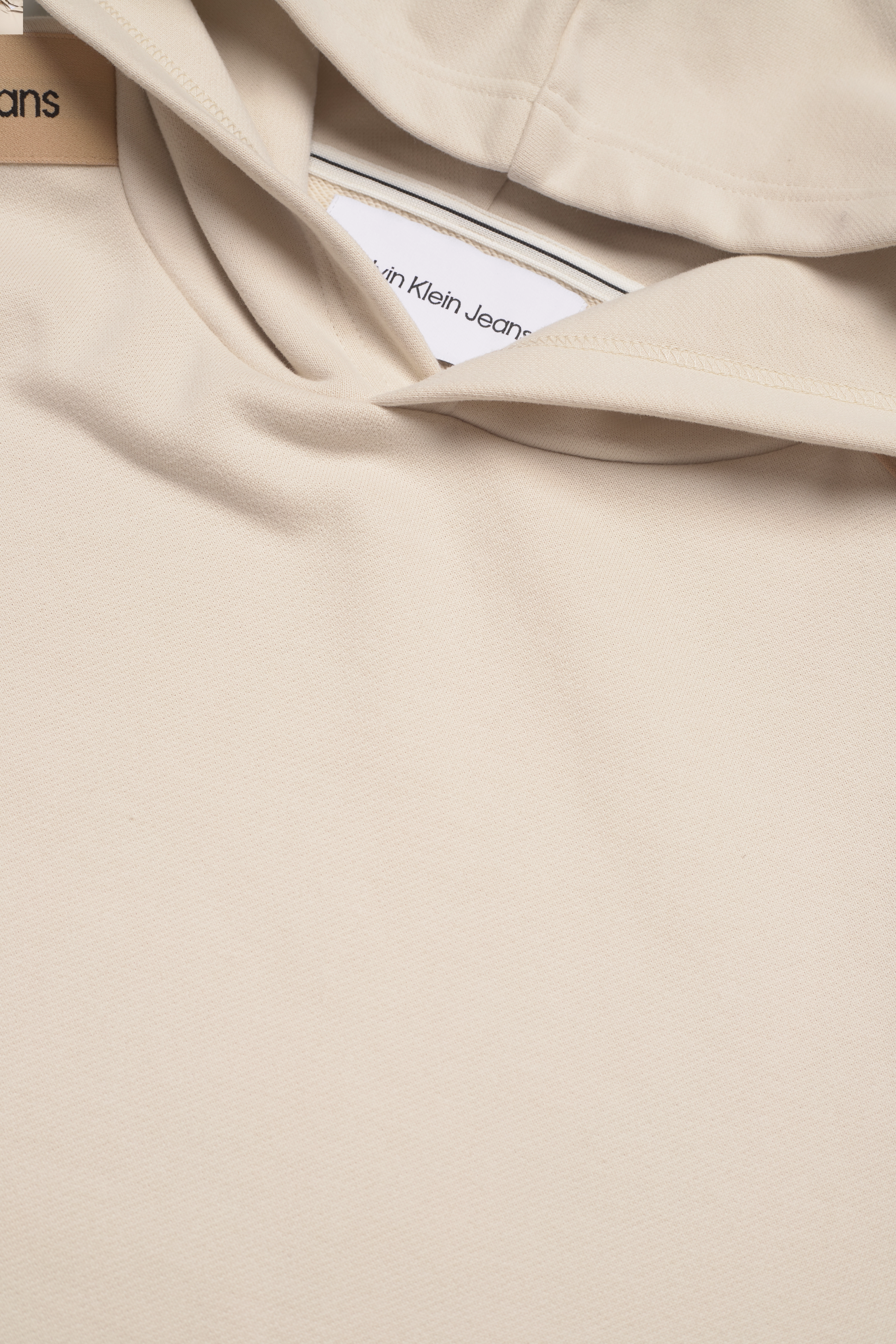 Calvin Klein Jeans - CONTRAST TAPE HOODIE - eggshell - 2