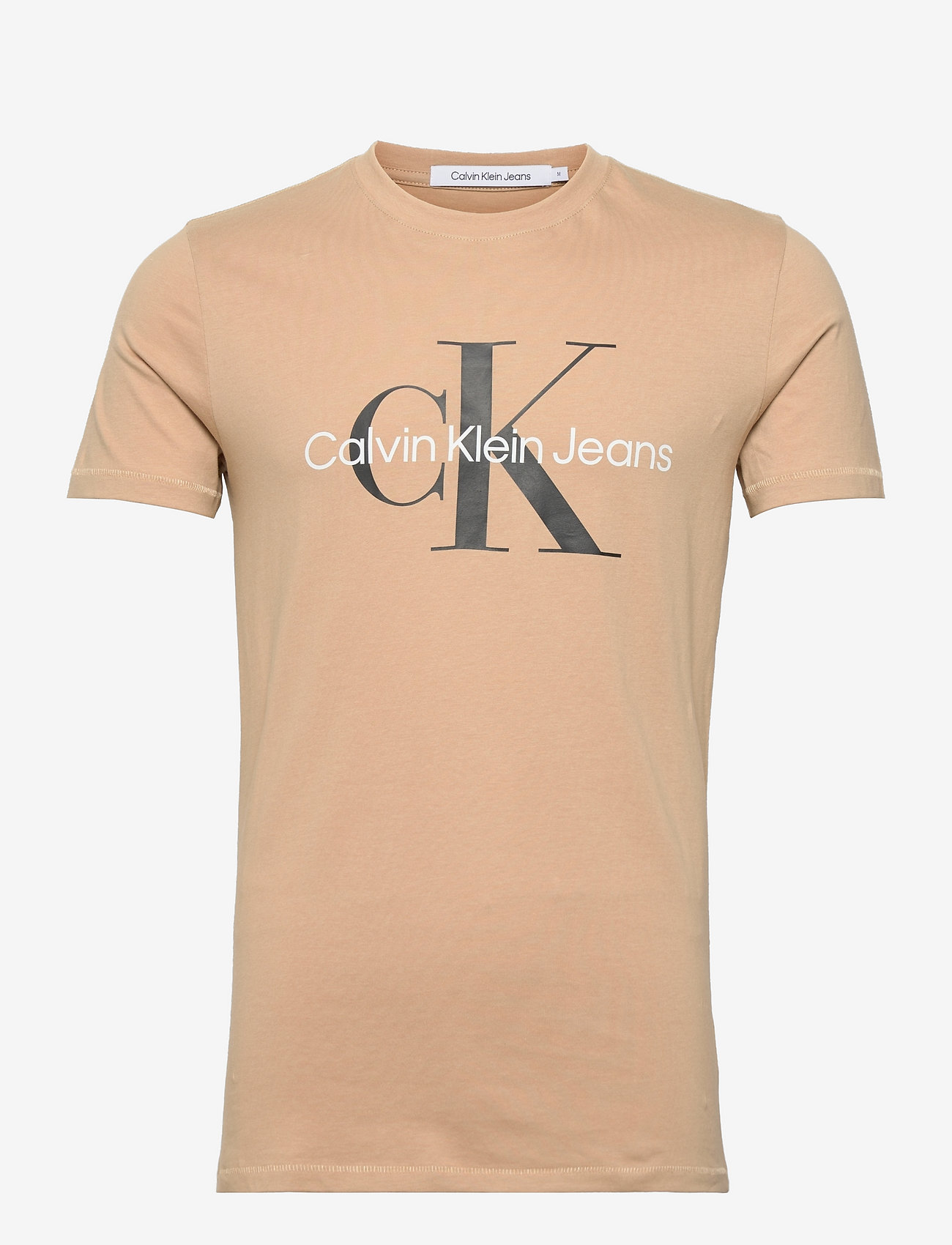 Calvin Klein Jeans - SEASONAL MONOLOGO TEE - tawny sand - 0