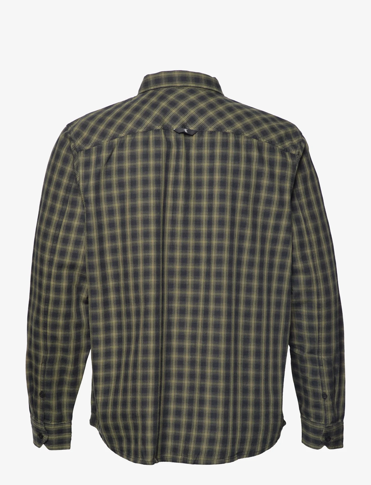 Calvin Klein Jeans - MICRO CHECK SHIRT - ternede skjorter - burnt olive - 1