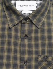 Calvin Klein Jeans - MICRO CHECK SHIRT - rutiga skjortor - burnt olive - 2