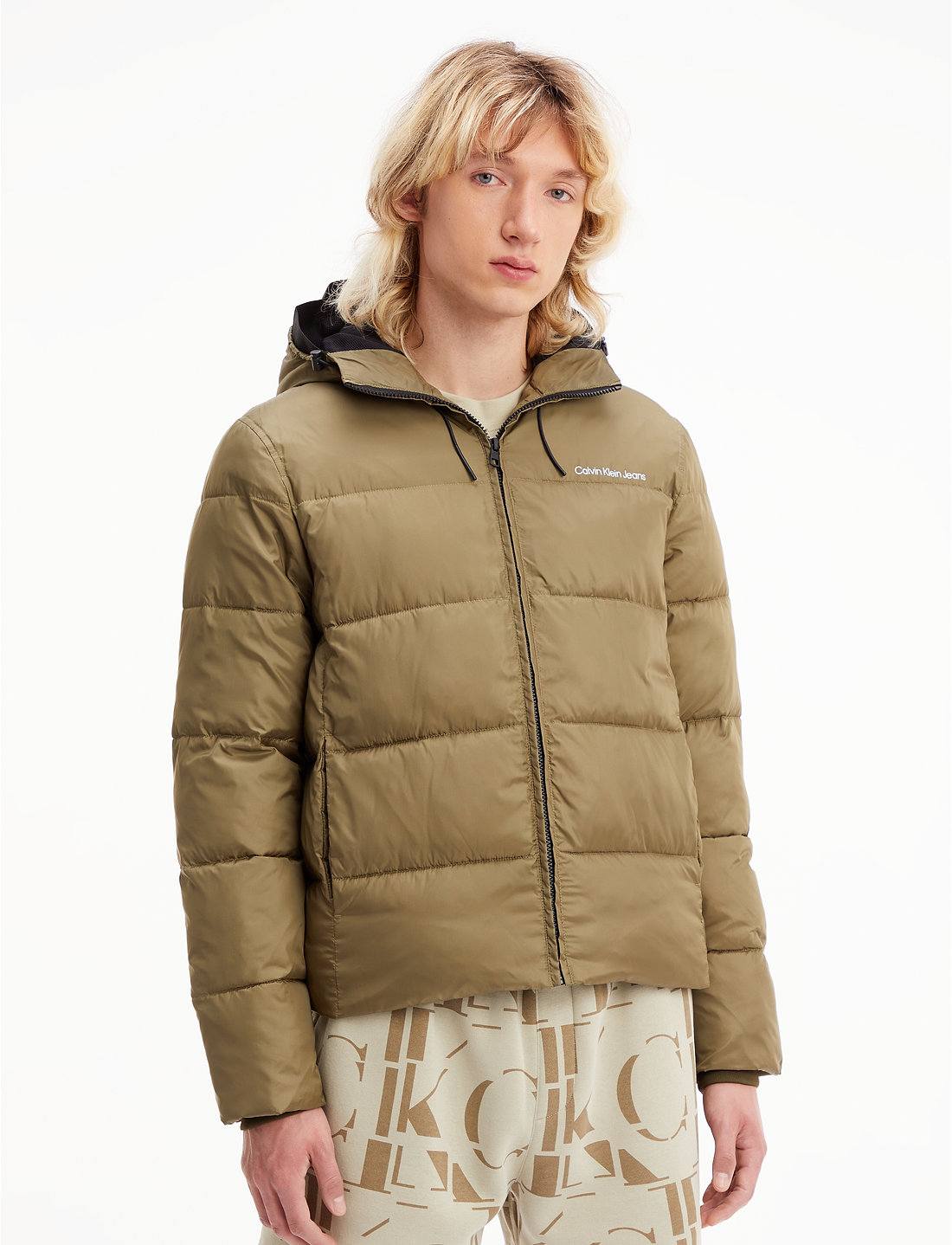 Calvin klein logo padded coat Clearance