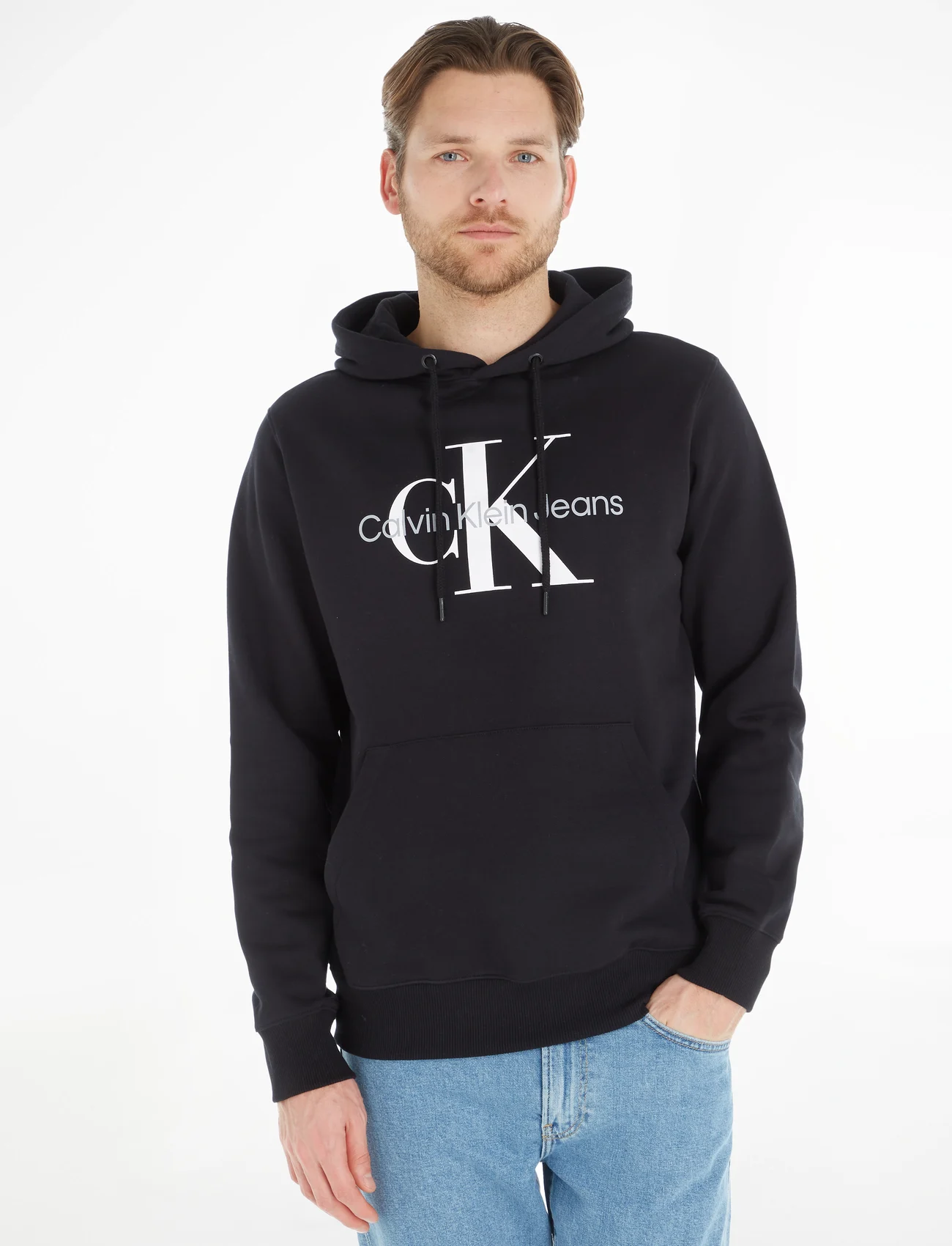 Calvin Klein Jeans - CORE MONOLOGO HOODIE - hupparit - ck black - 0