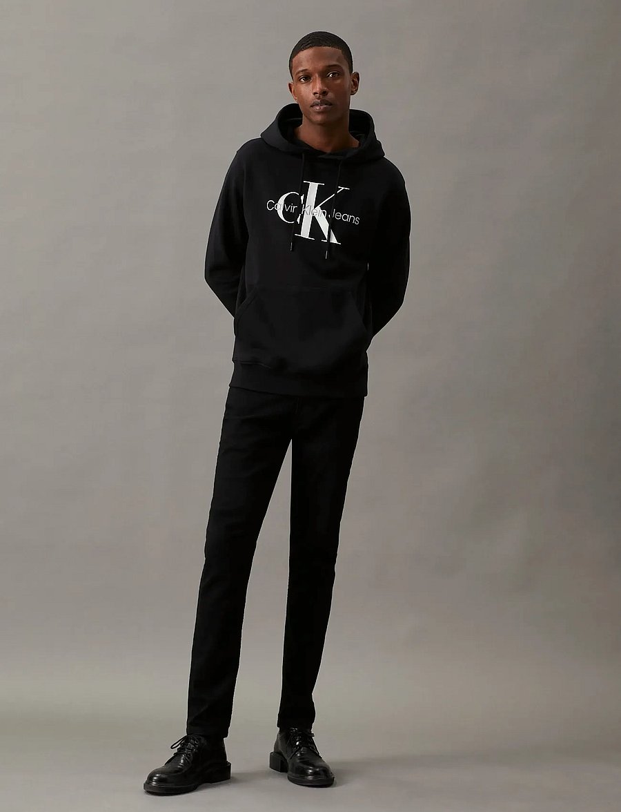 Calvin Klein Jeans - CORE MONOLOGO HOODIE - kapuzenpullover - ck black - 0