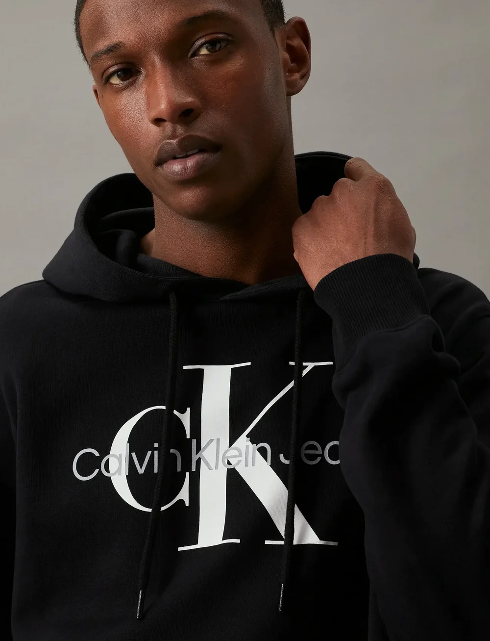 Calvin Klein Jeans - CORE MONOLOGO HOODIE - kapuutsiga dressipluusid - ck black - 4