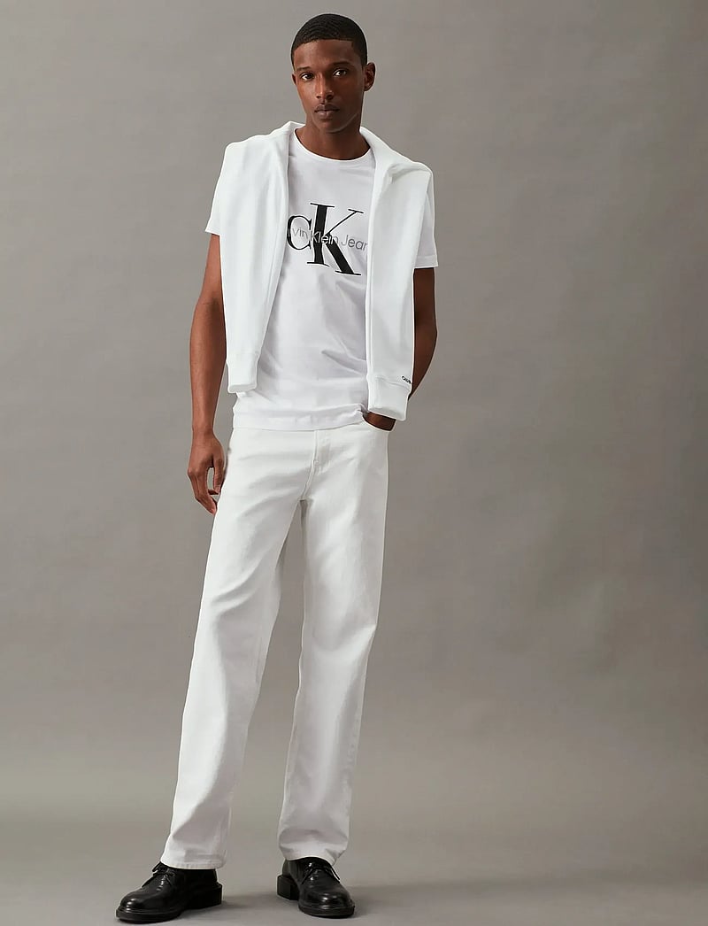 Calvin Klein Jeans - CORE MONOLOGO SLIM TEE - lühikeste varrukatega t-särgid - bright white - 3