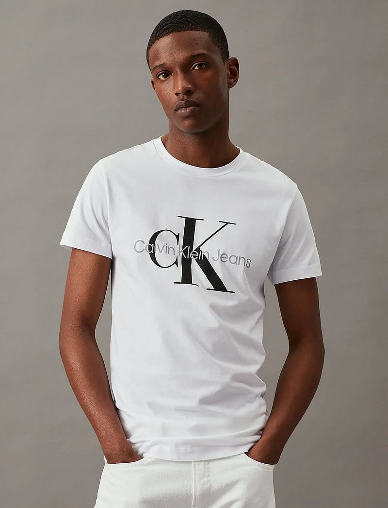 Calvin Klein Jeans - CORE MONOLOGO SLIM TEE - lühikeste varrukatega t-särgid - bright white - 5