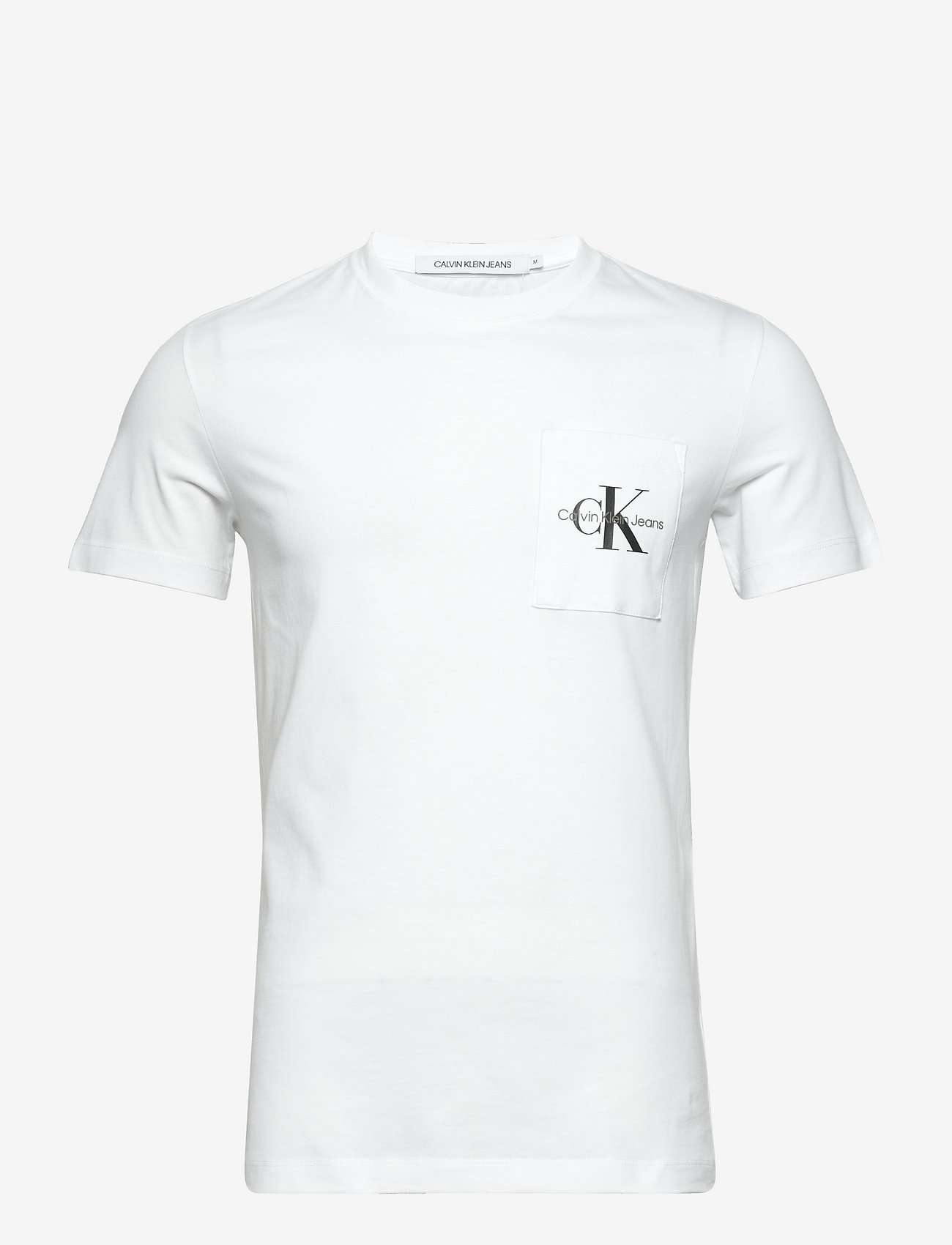 Calvin Klein Jeans - CORE MONOLOGO POCKET SLIM TEE - kurzärmelig - bright white - 1