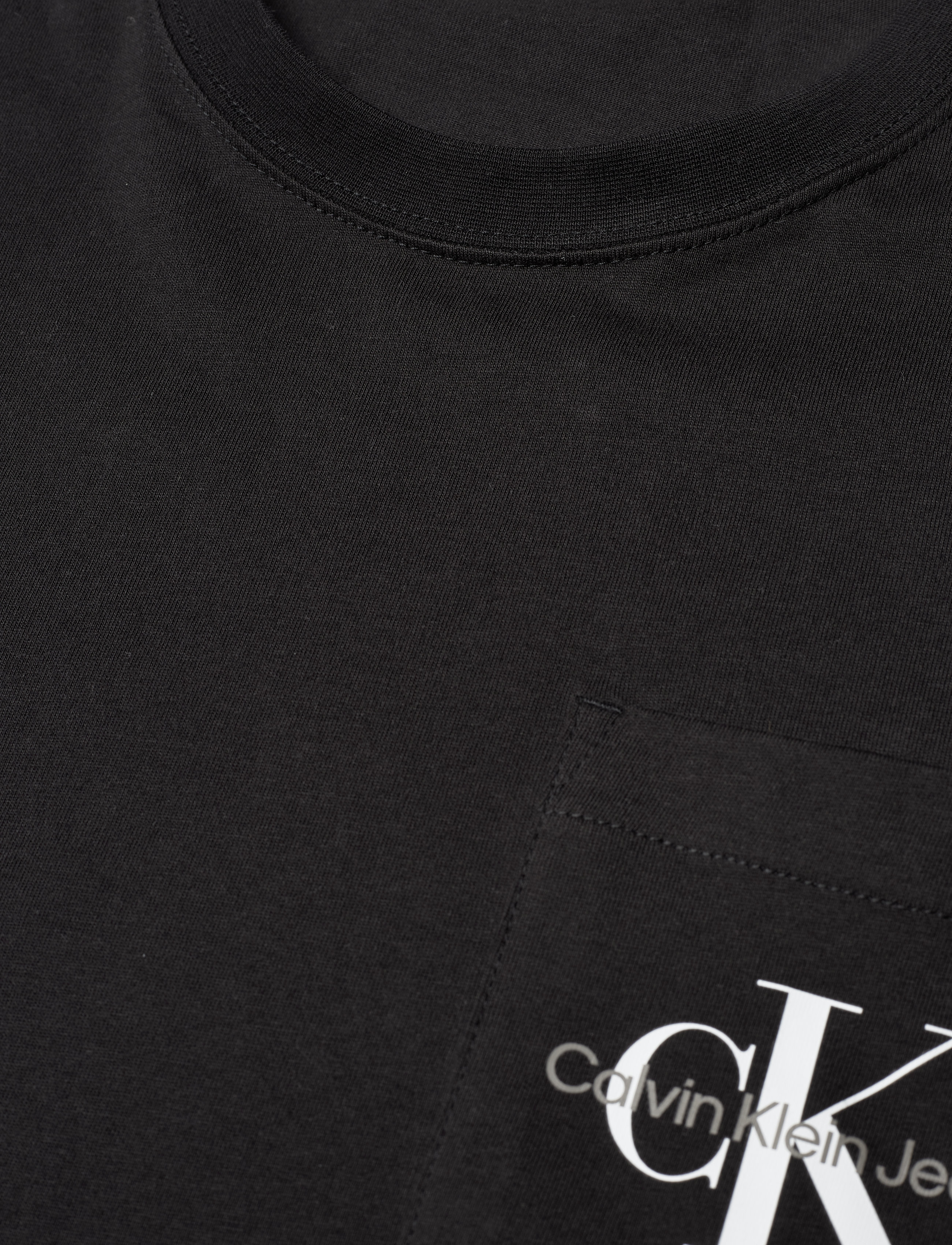 Calvin Klein Jeans - CORE MONOLOGO POCKET SLIM TEE - stutterma bolir - ck black - 5