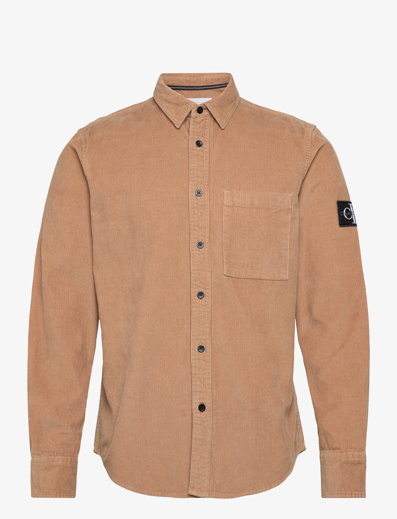 Calvin Klein Jeans Monologo Badge Corduroy Shirt (Timeless Camel), (  €) | Large selection of outlet-styles 