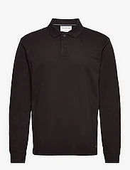 Calvin Klein Jeans - LOGO JACQUARD LS POLO - polo marškinėliai ilgomis rankovėmis - ck black - 0