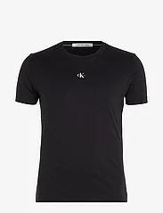 Calvin Klein Jeans - MICRO MONOLOGO TEE - basic t-shirts - ck black - 0